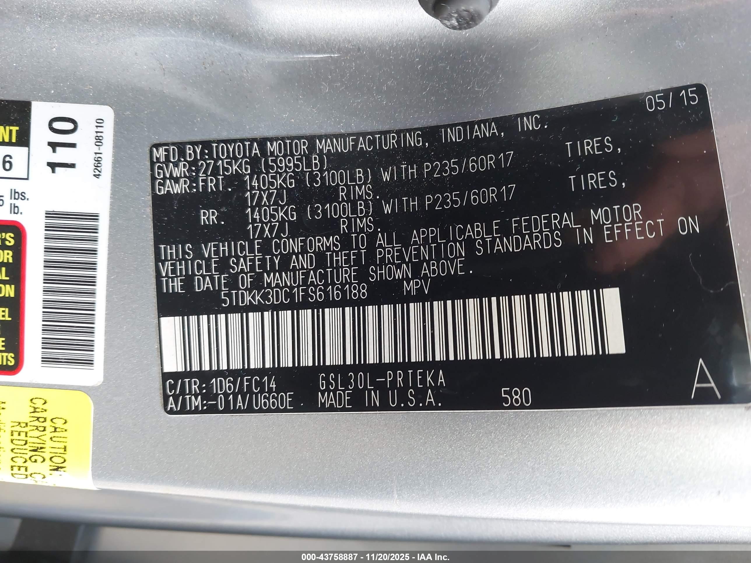 TOYOTA SIENNA image 9