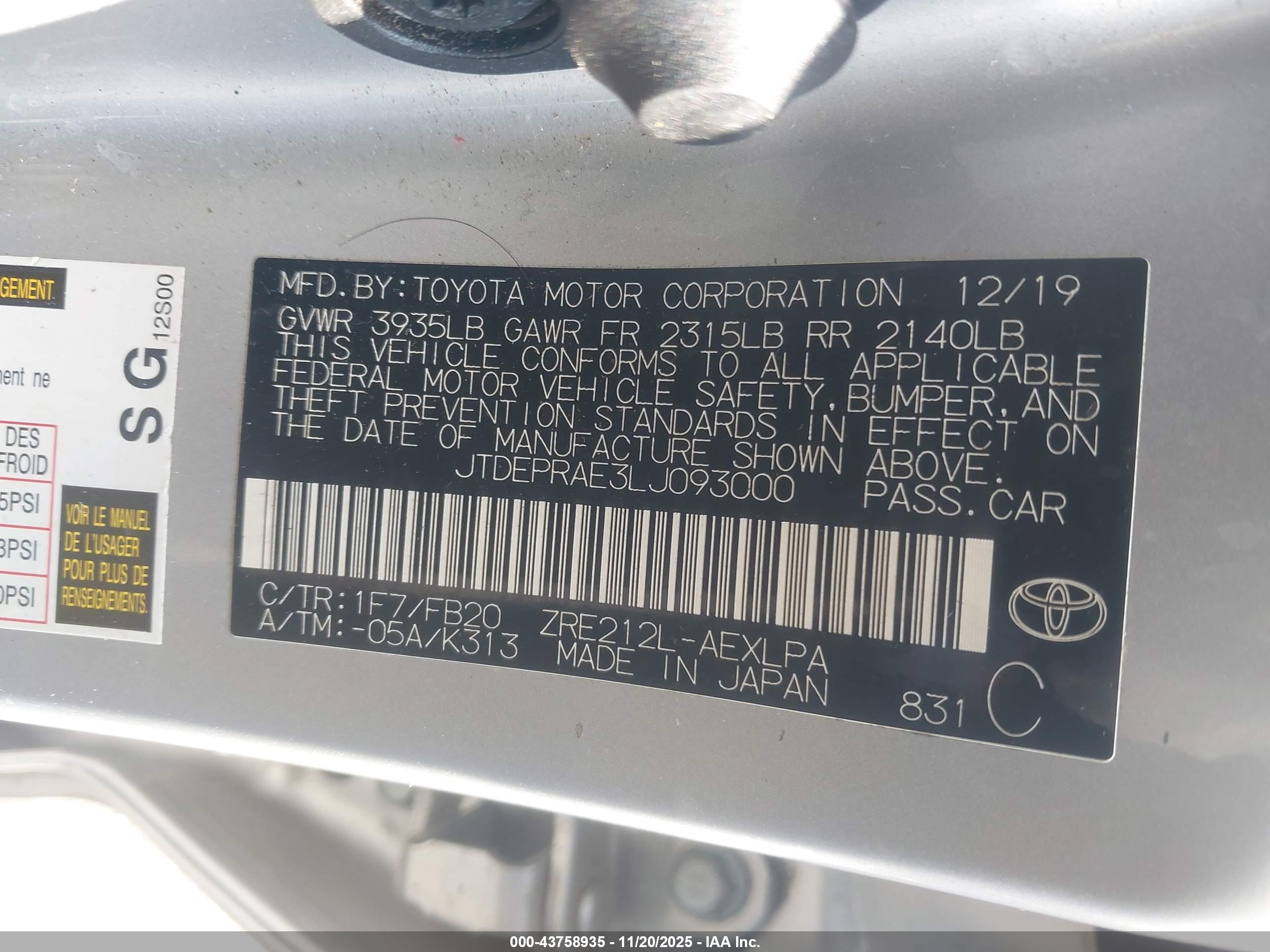TOYOTA COROLLA image 9
