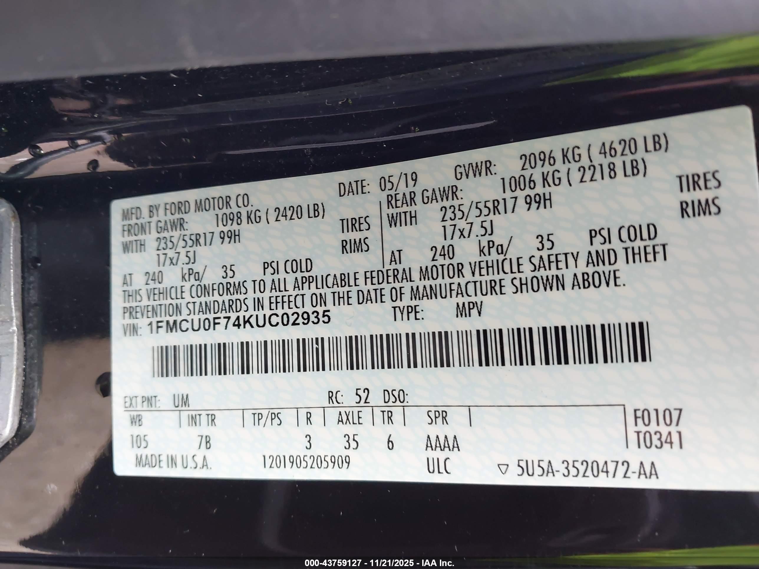 FORD ESCAPE image 9