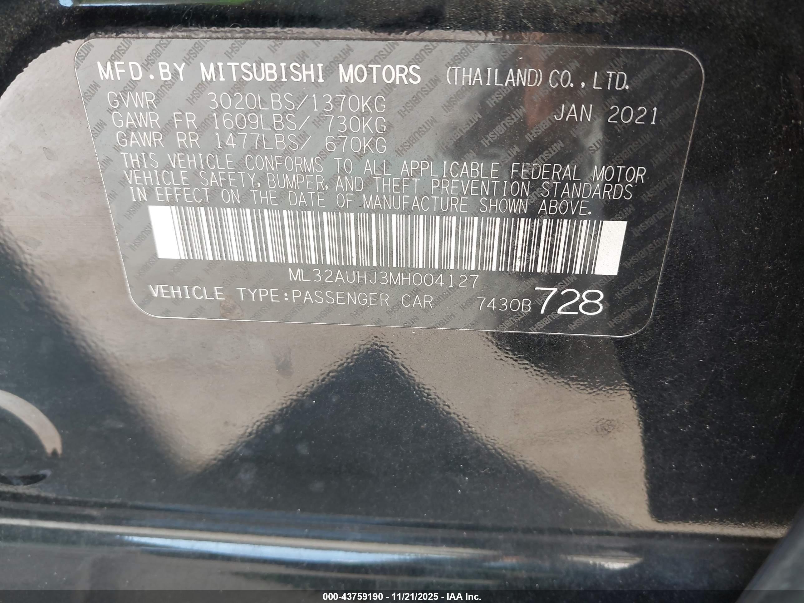 MITSUBISHI MIRAGE image 9