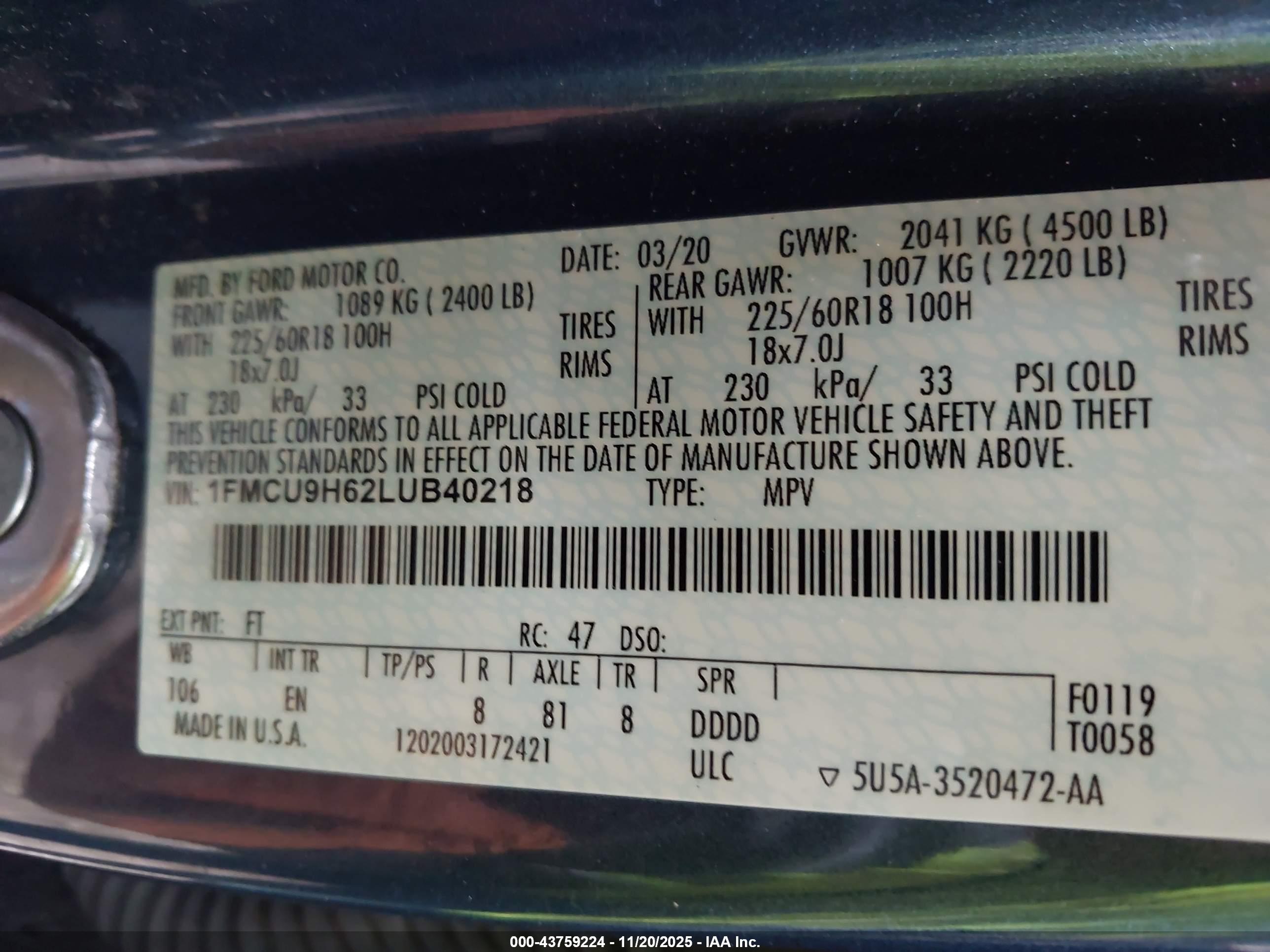FORD ESCAPE image 9