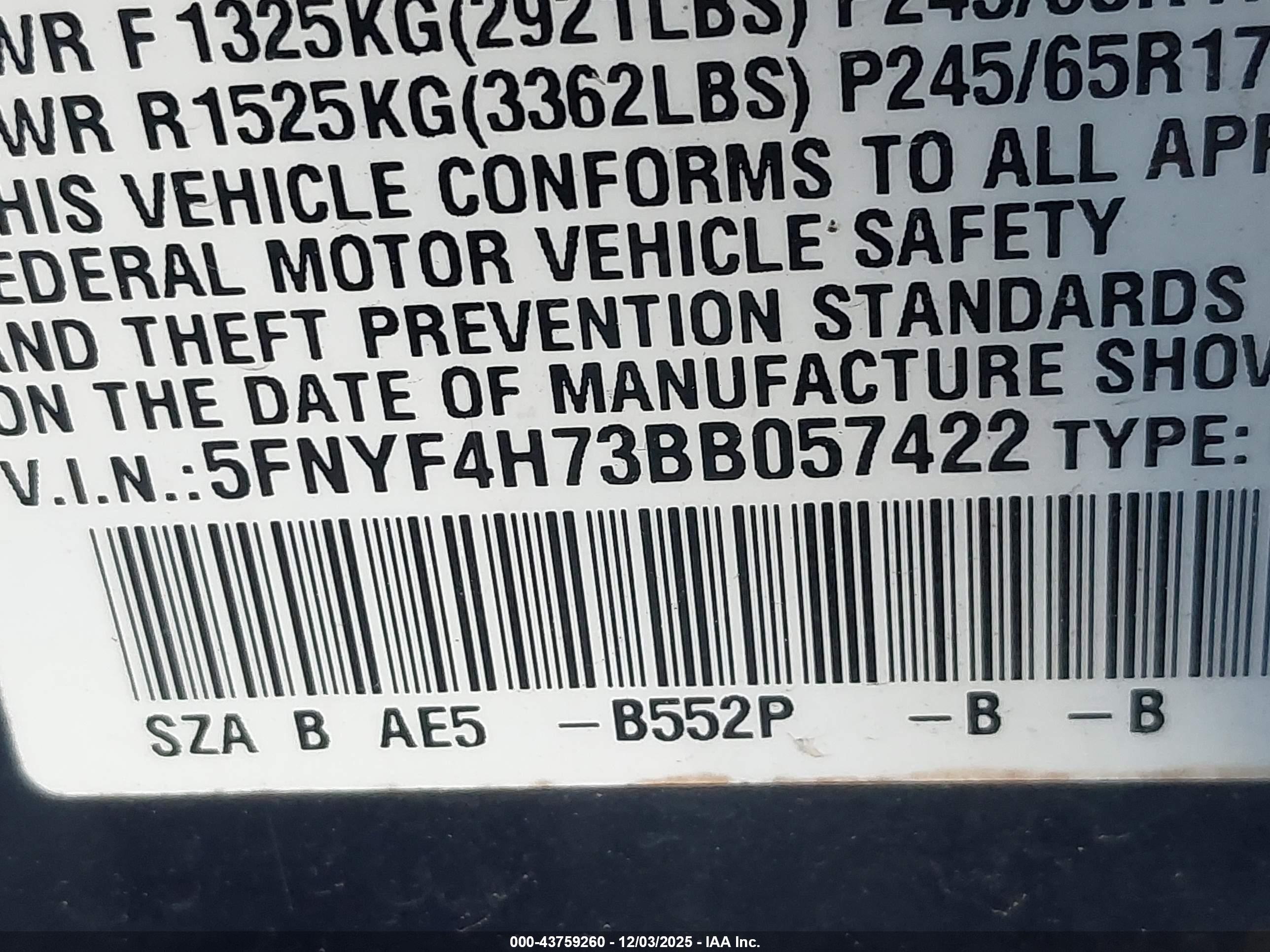 HONDA PILOT image 9