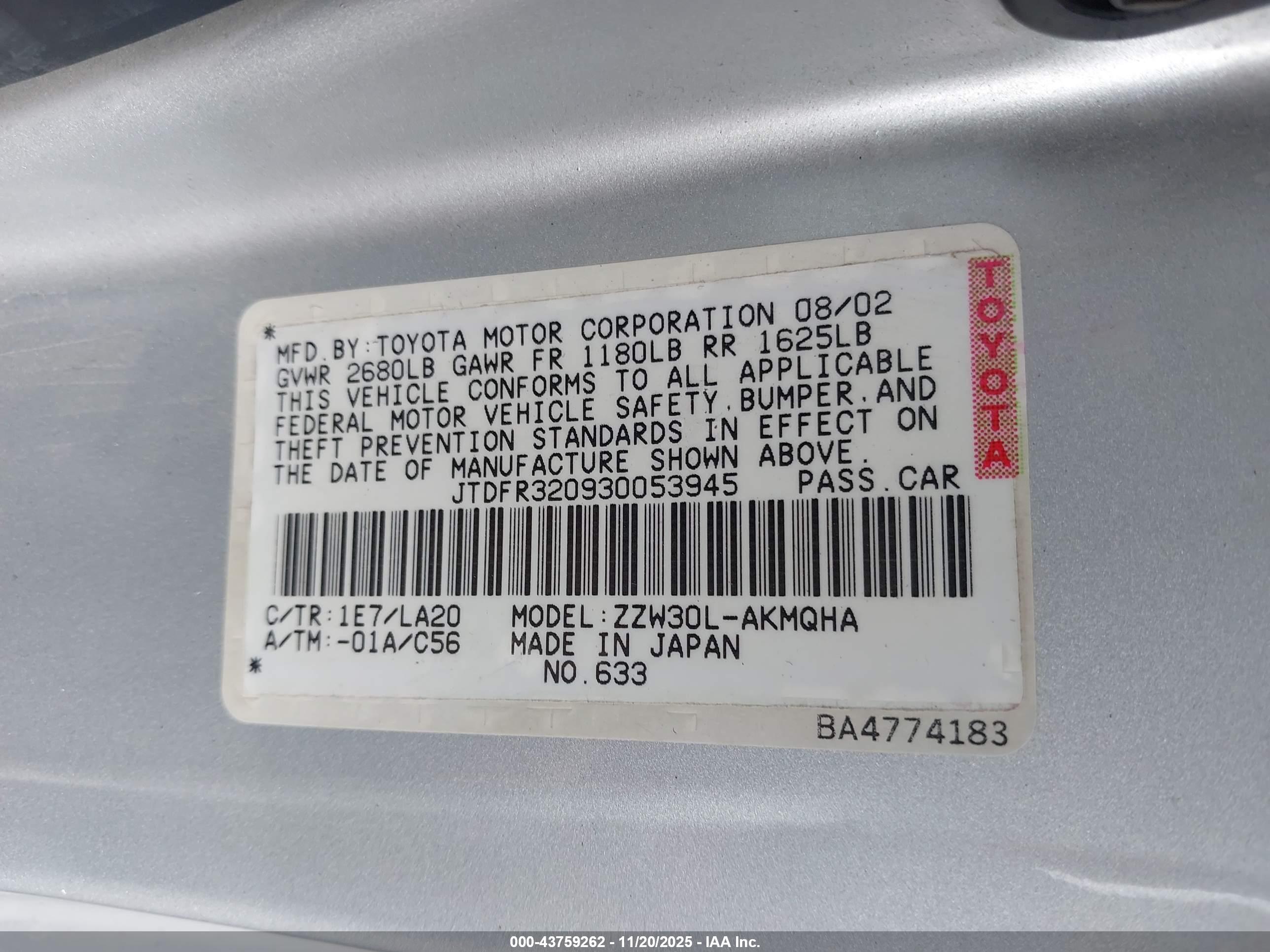 TOYOTA MR2 image 9
