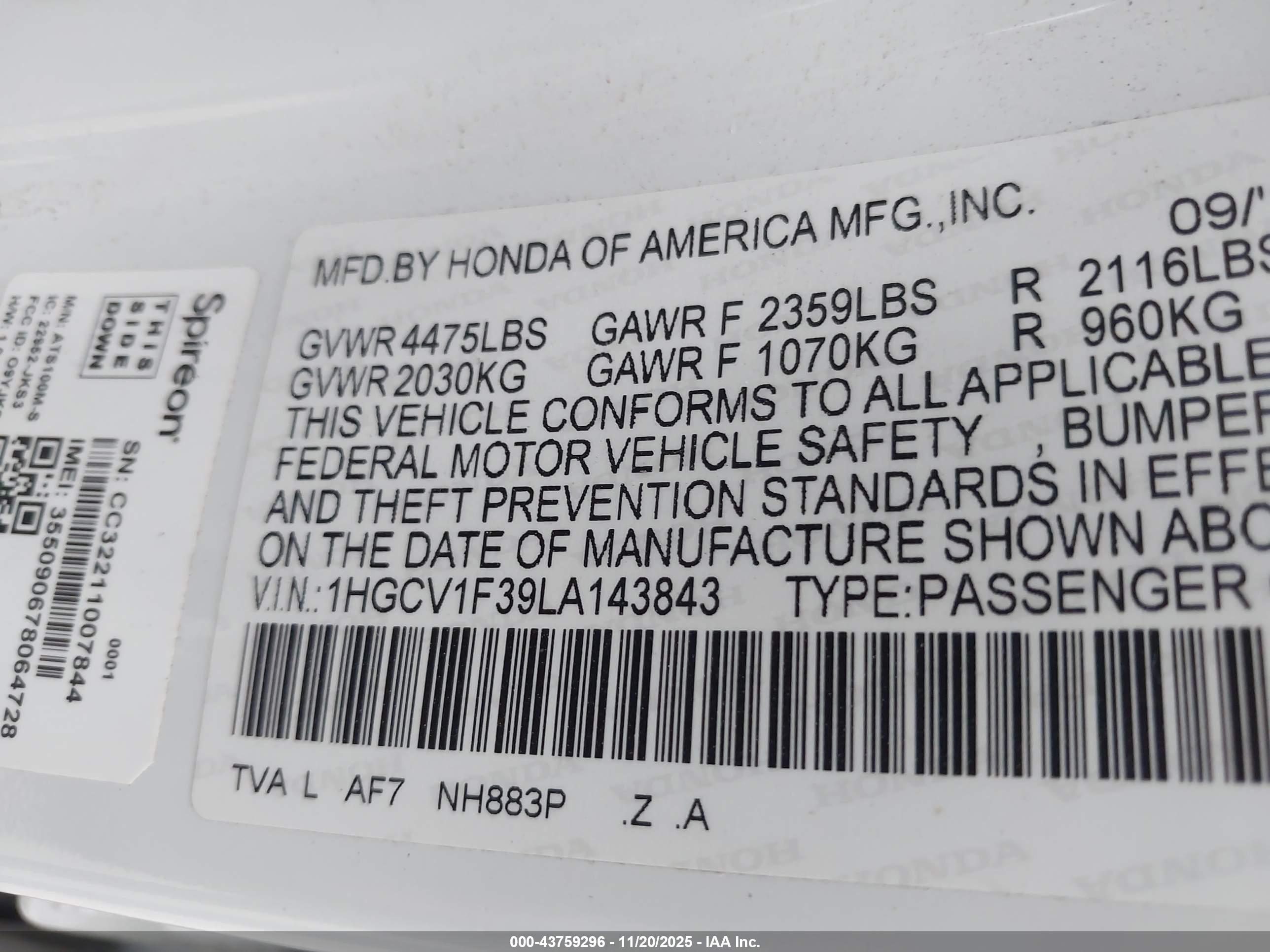 HONDA ACCORD image 9