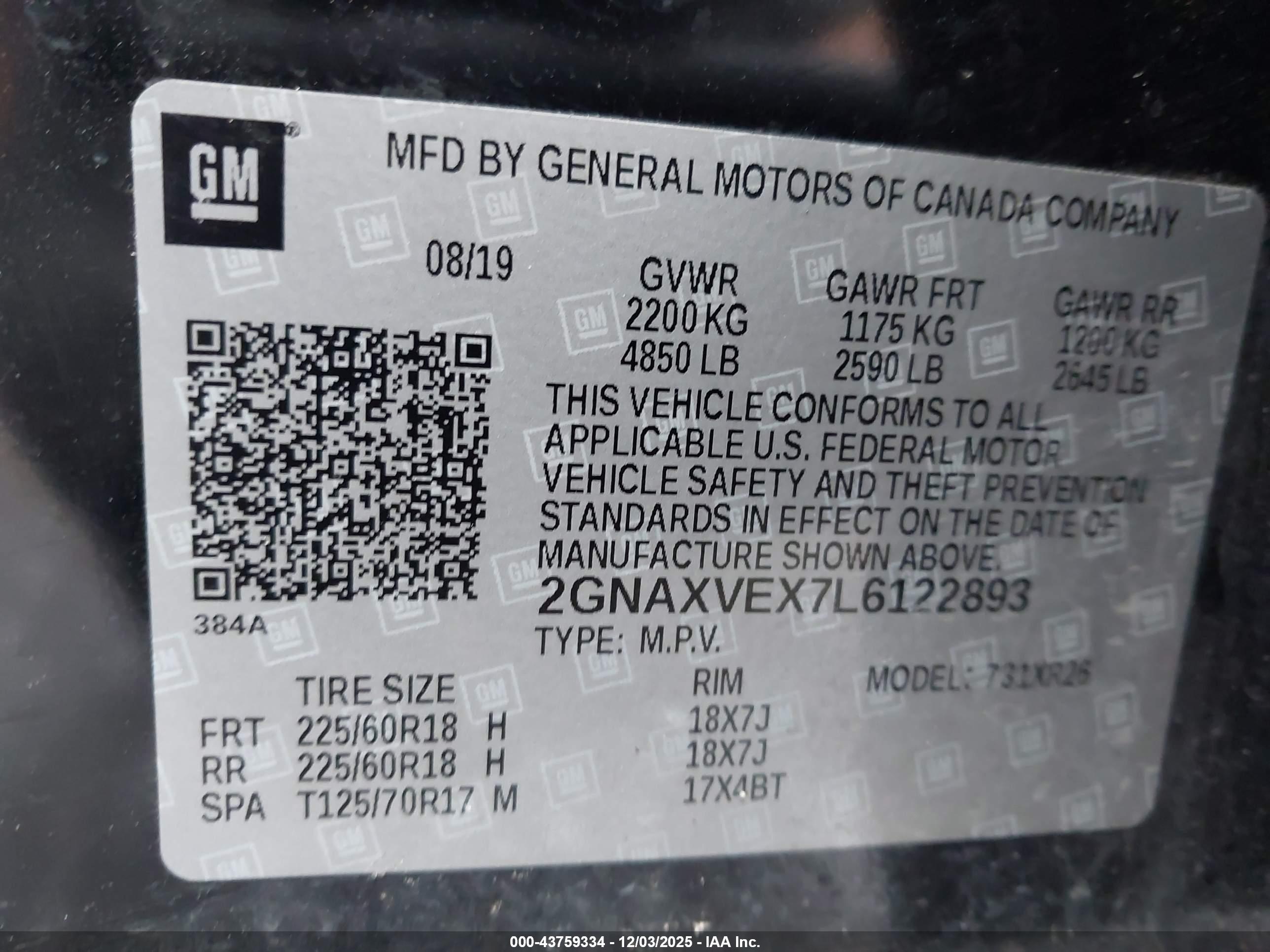CHEVROLET EQUINOX image 9