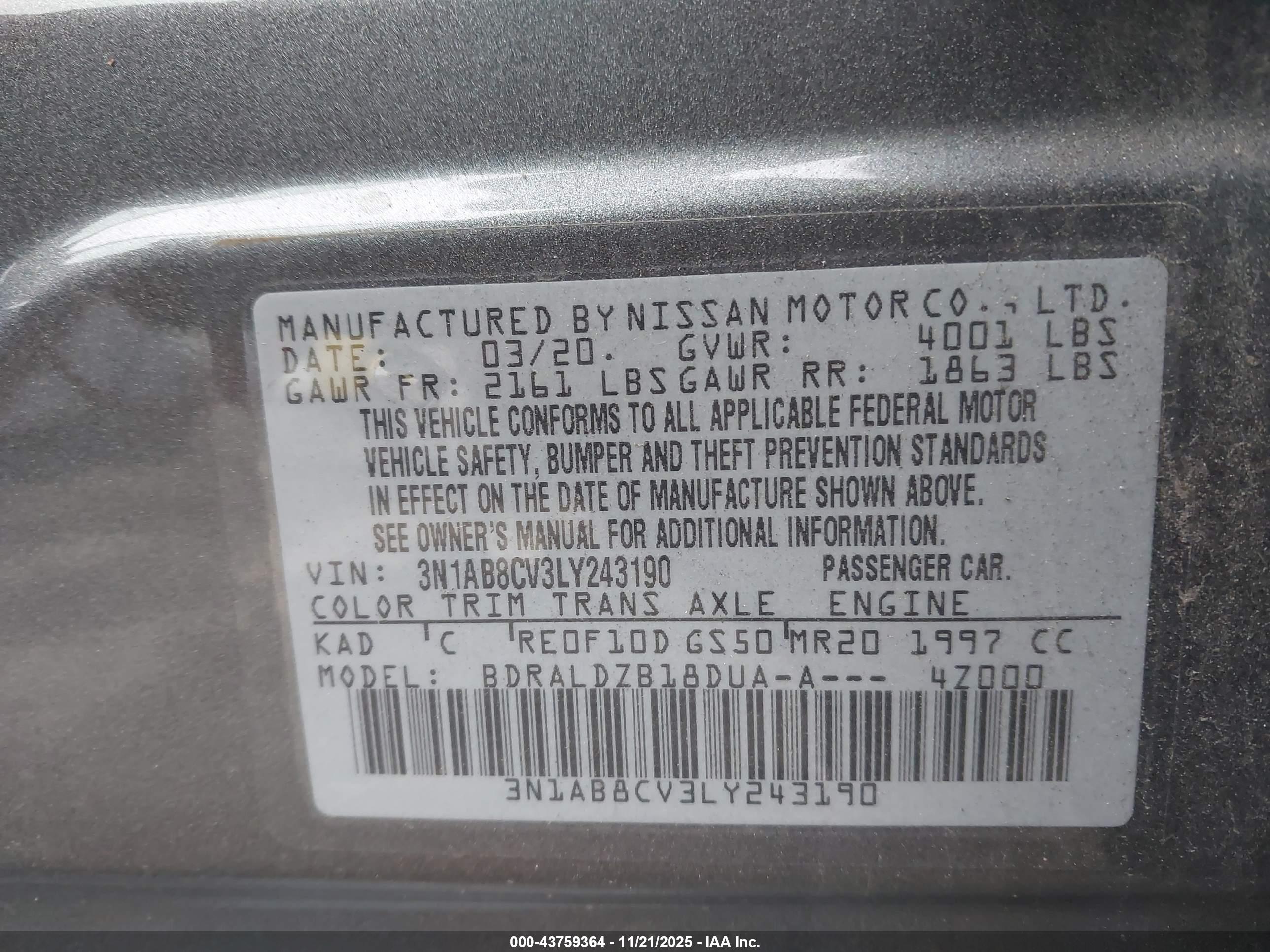 NISSAN SENTRA image 9