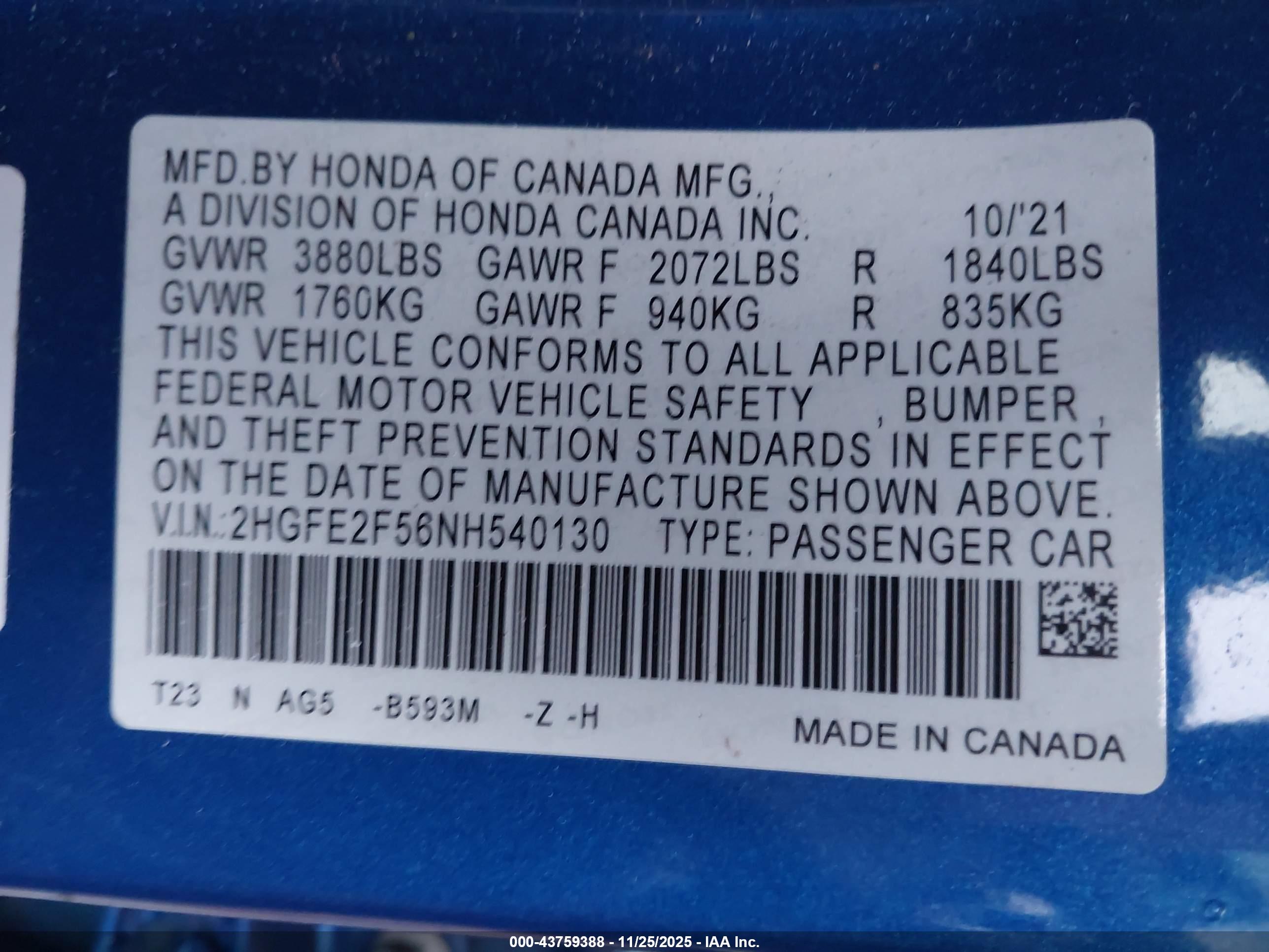 HONDA CIVIC image 9