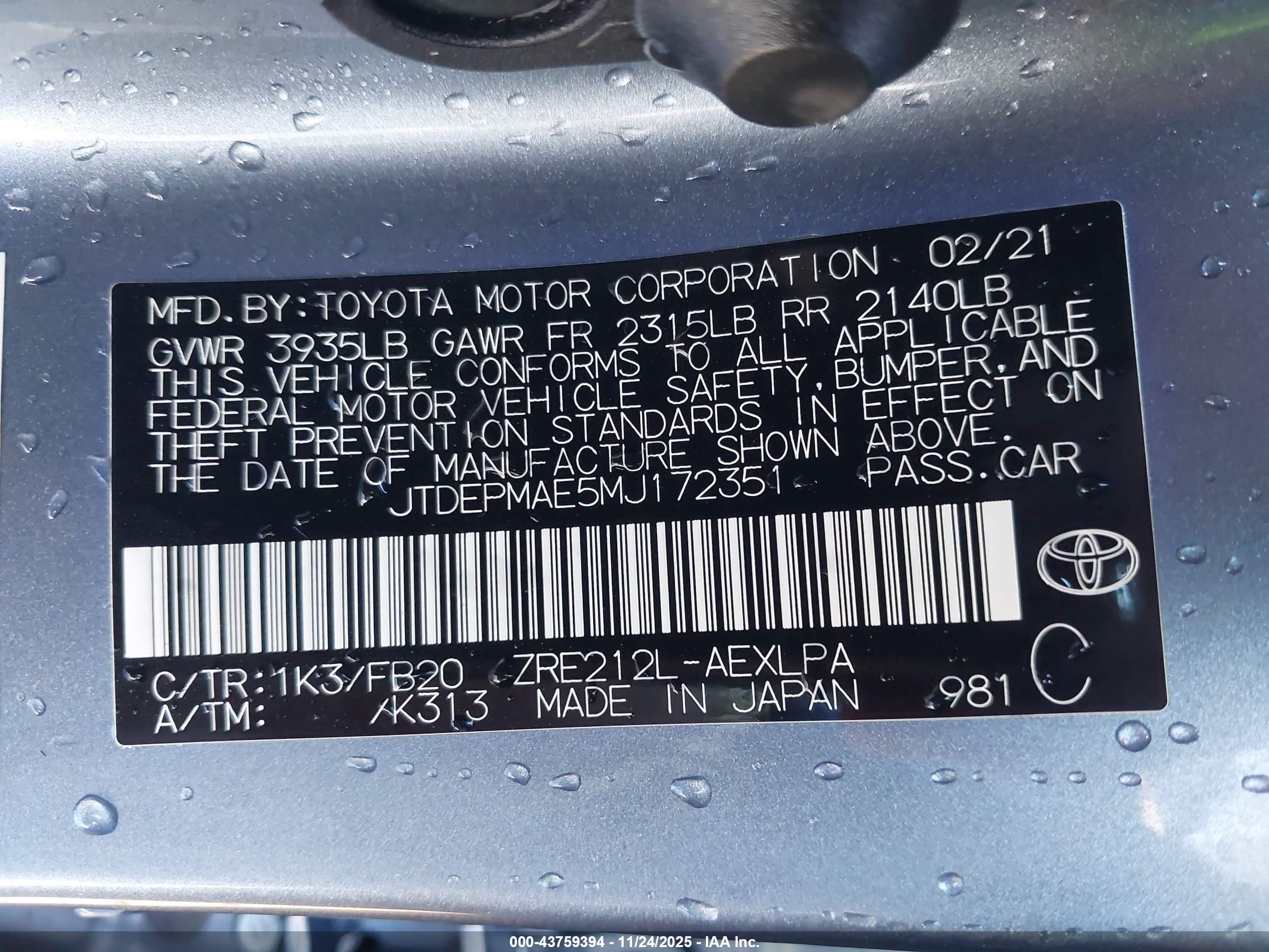 TOYOTA COROLLA image 9