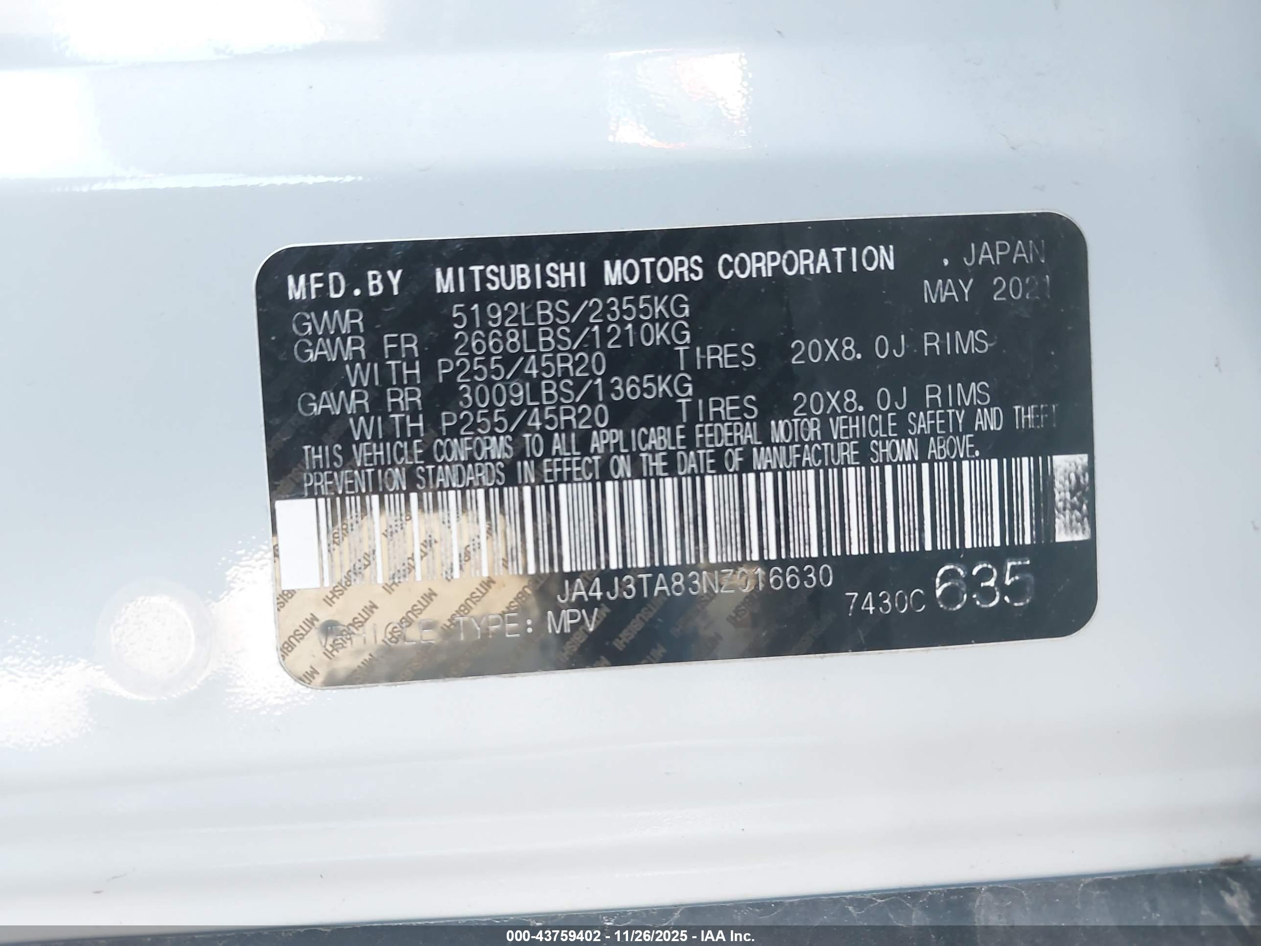 MITSUBISHI OUTLANDER image 9
