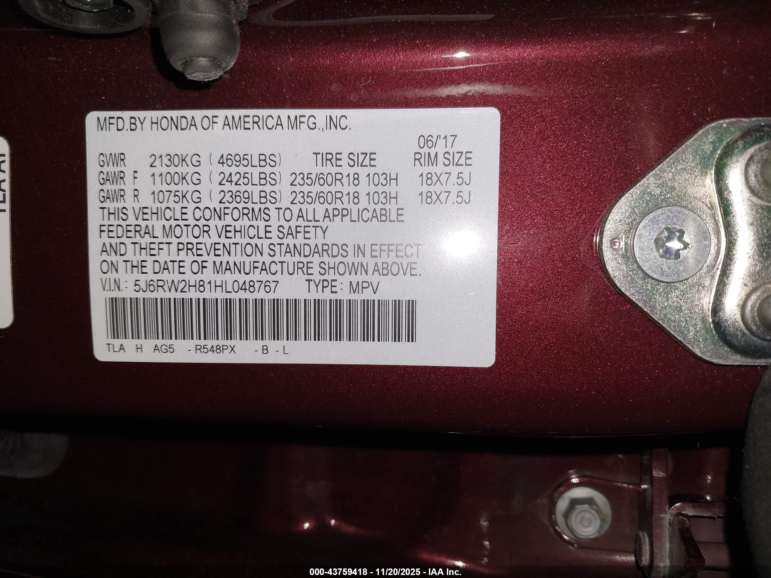 HONDA CR-V image 9