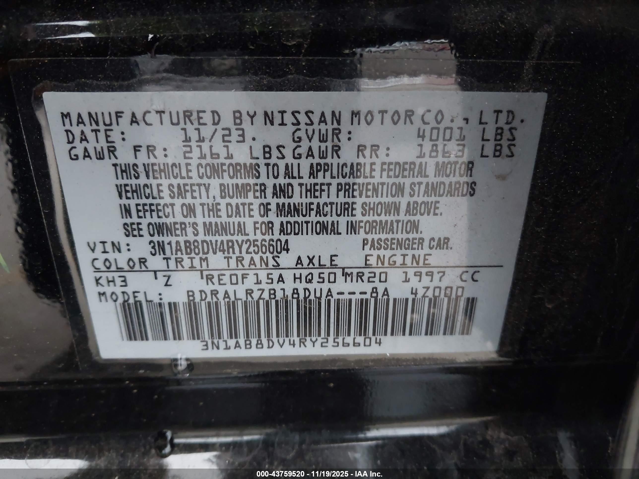 NISSAN SENTRA image 9
