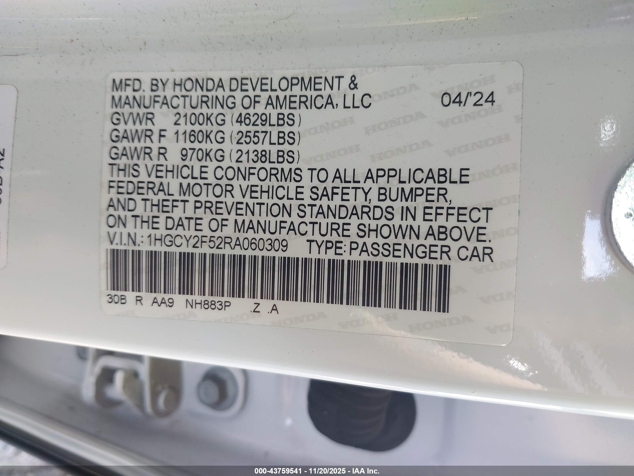 HONDA ACCORD image 9