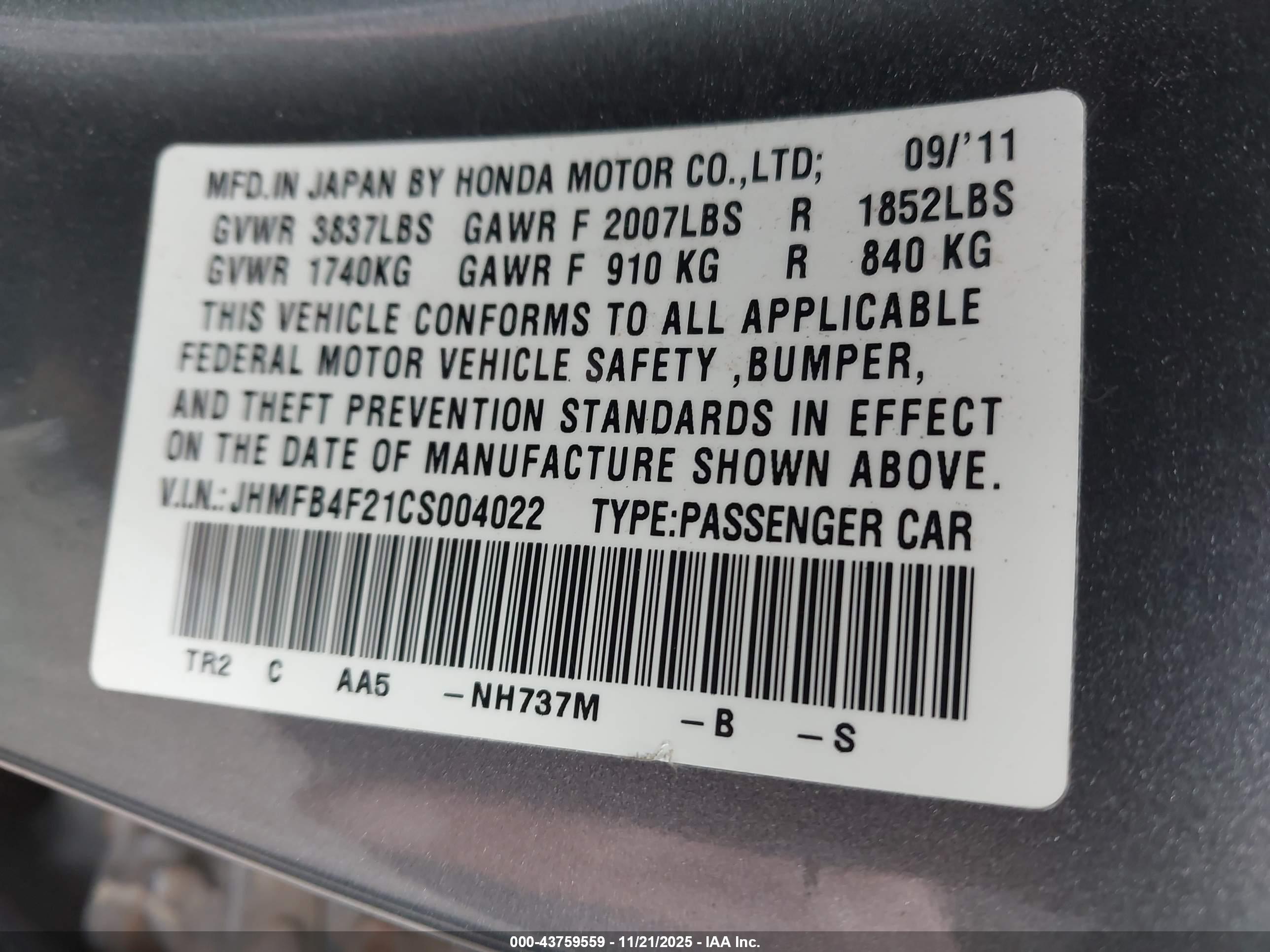 HONDA CIVIC image 9