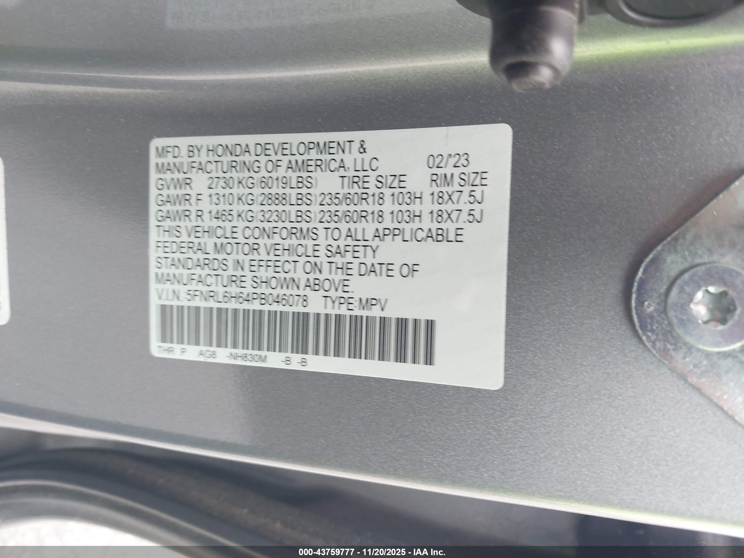 HONDA ODYSSEY image 9