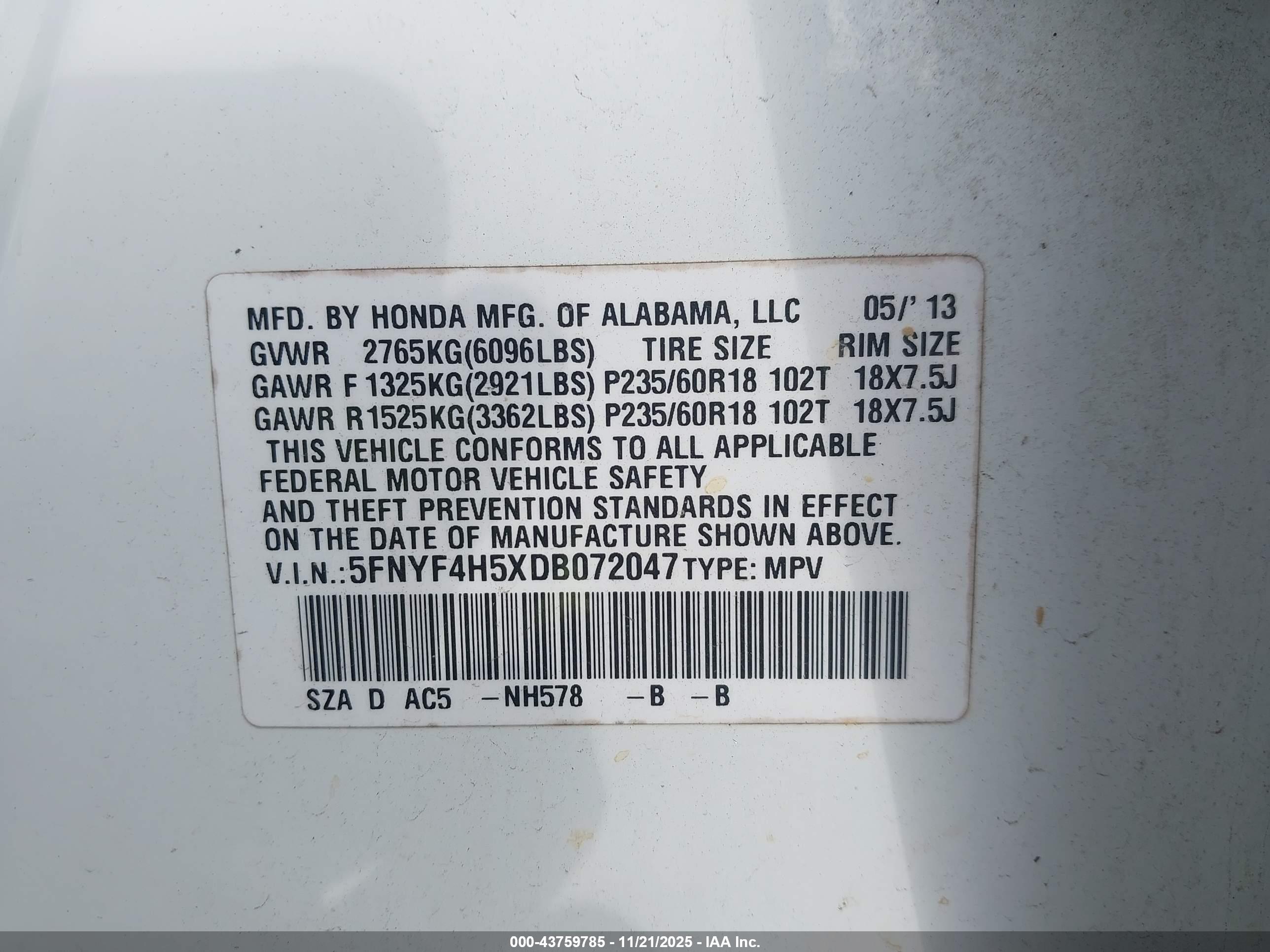 HONDA PILOT image 9