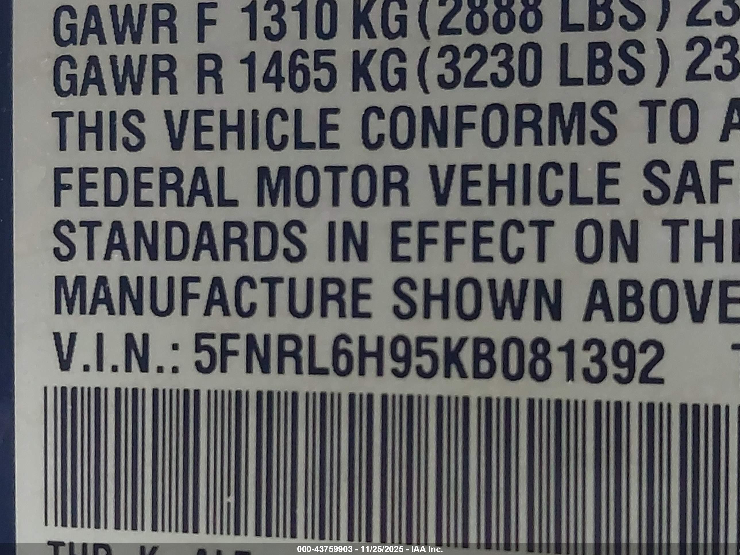 HONDA ODYSSEY image 9
