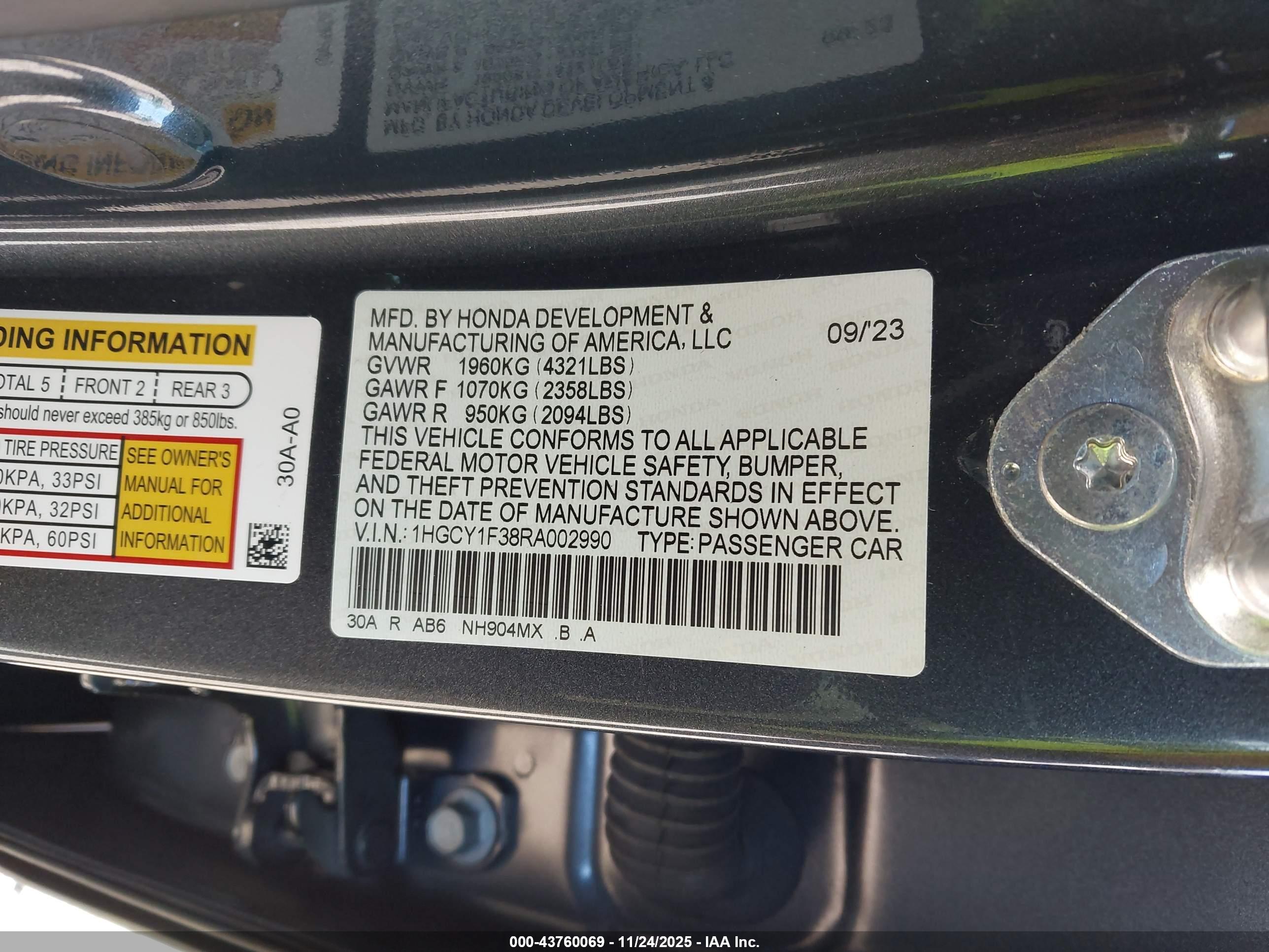 HONDA ACCORD image 9