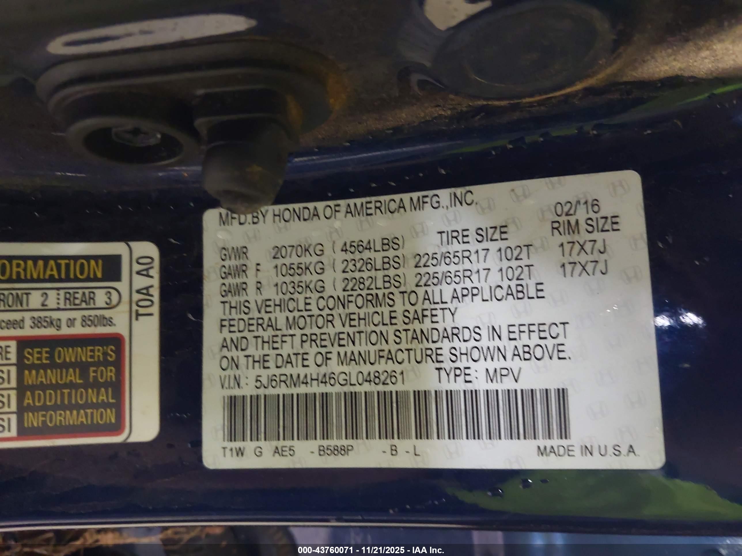 HONDA CR-V image 9