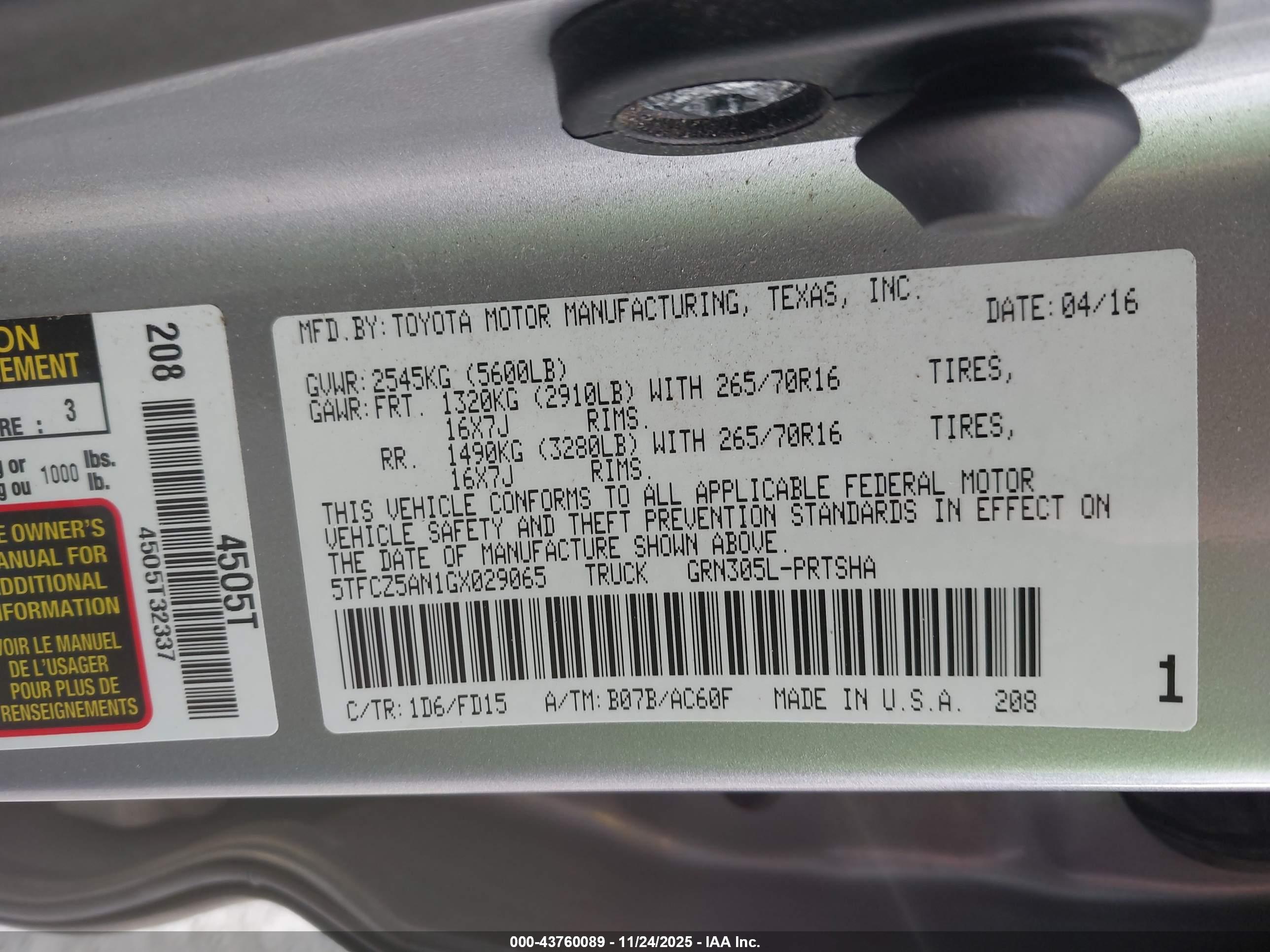 TOYOTA TACOMA image 9