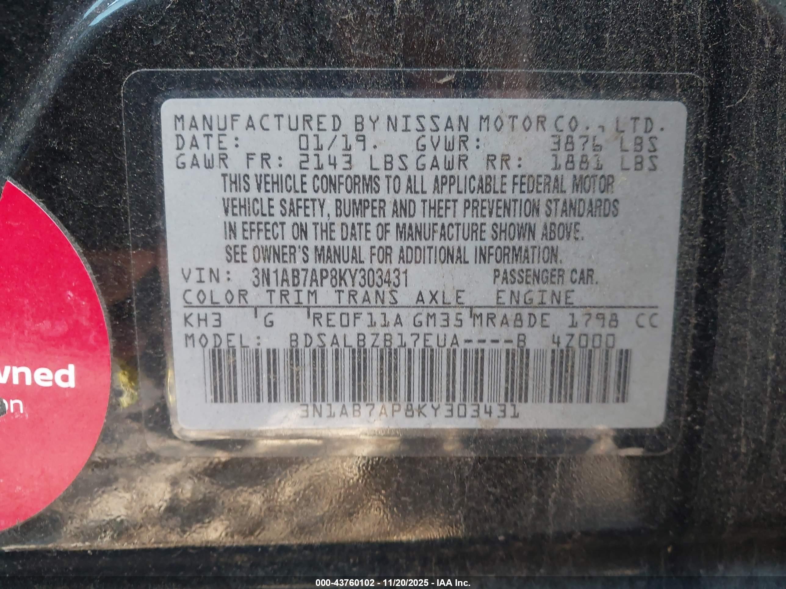 NISSAN SENTRA image 9
