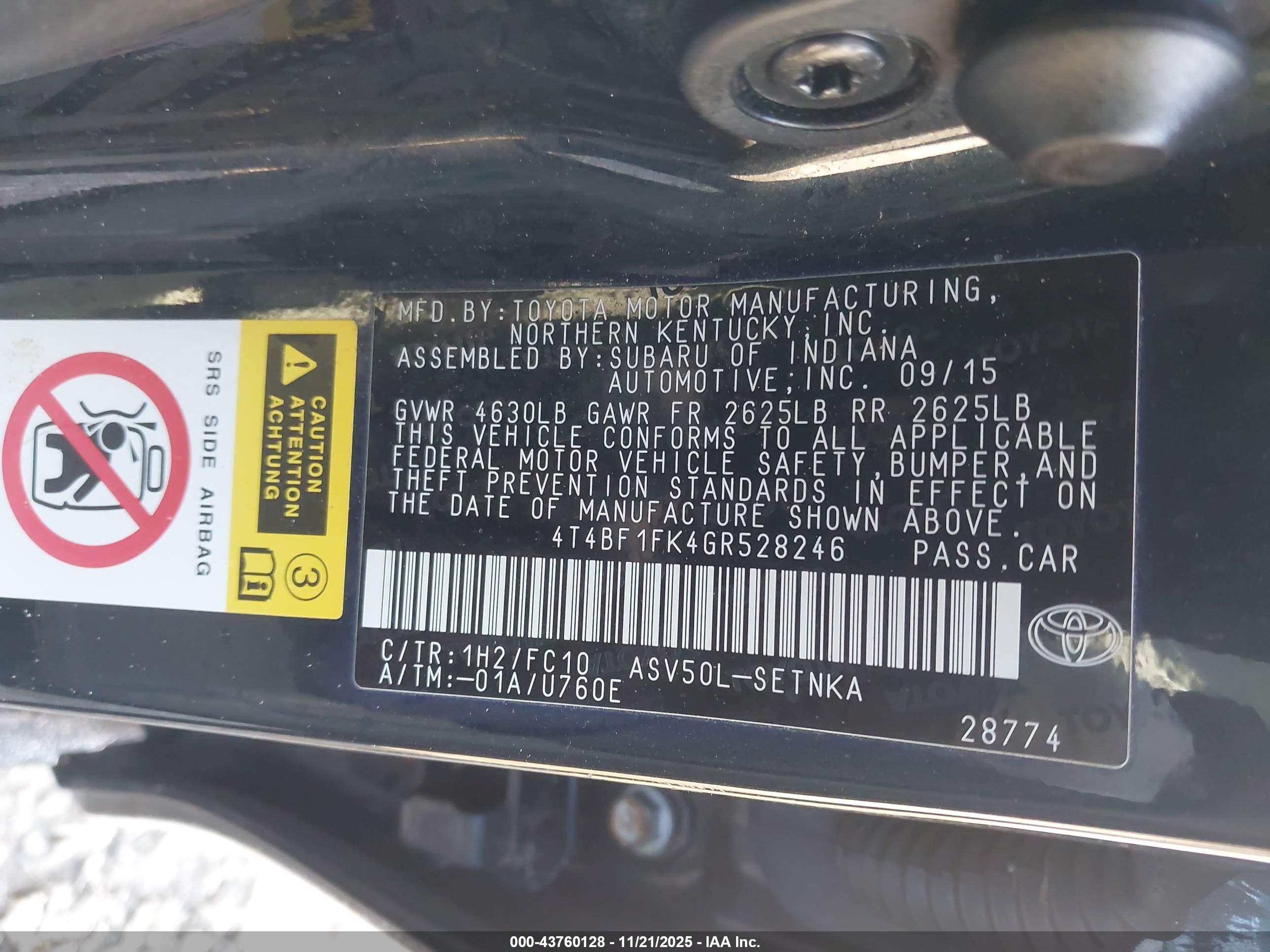 TOYOTA CAMRY image 9