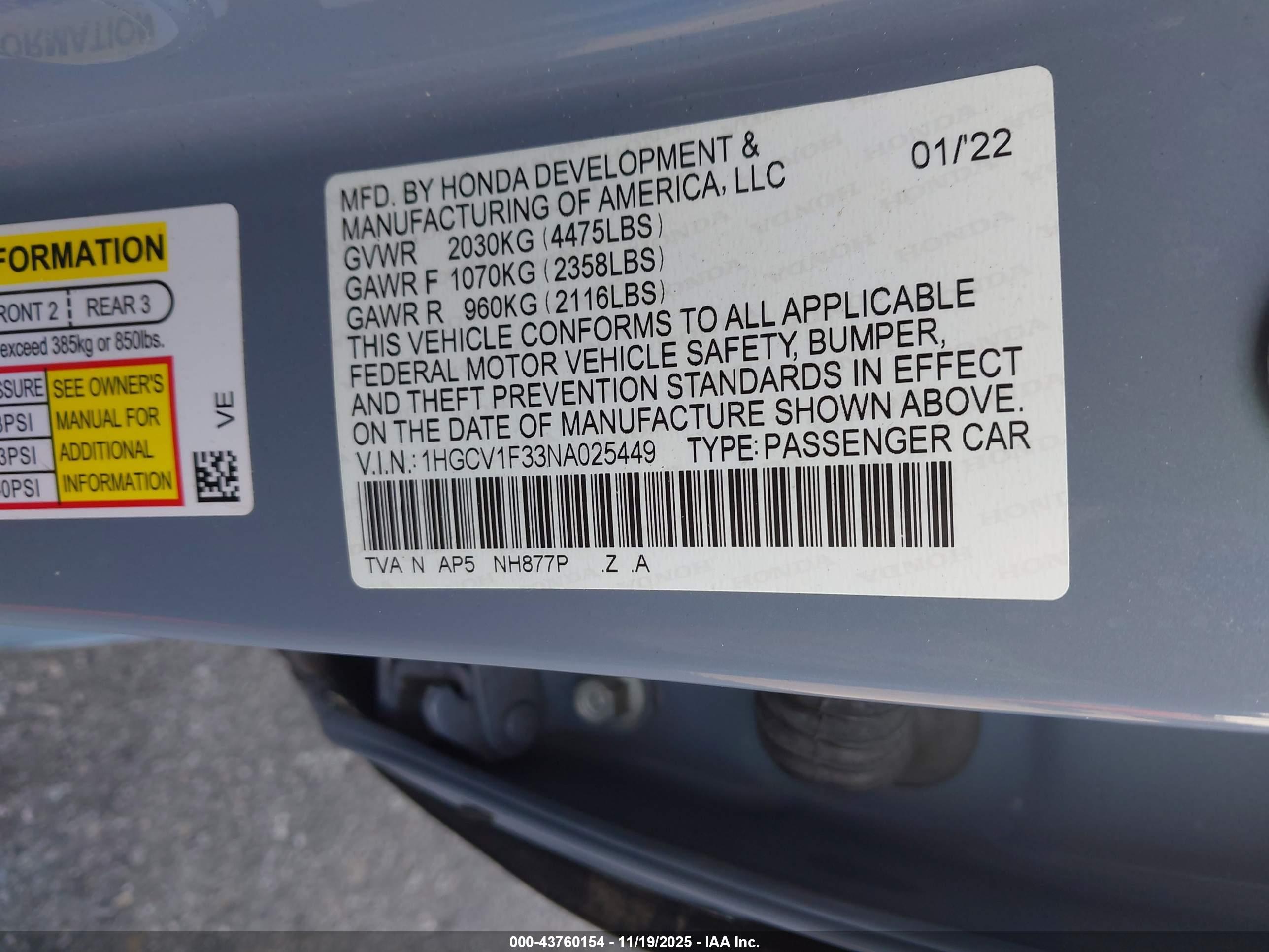 HONDA ACCORD image 9