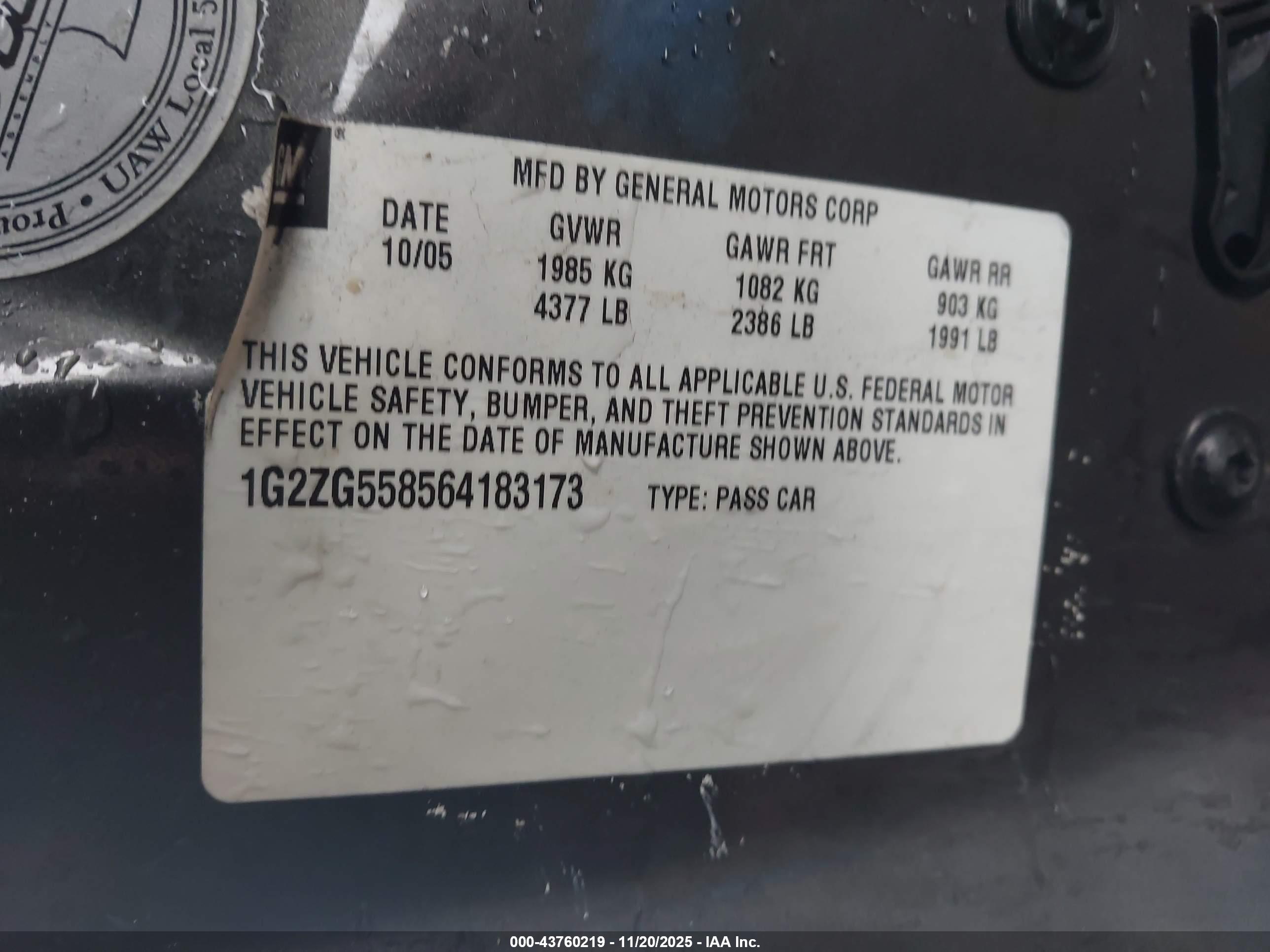 PONTIAC G6 image 9