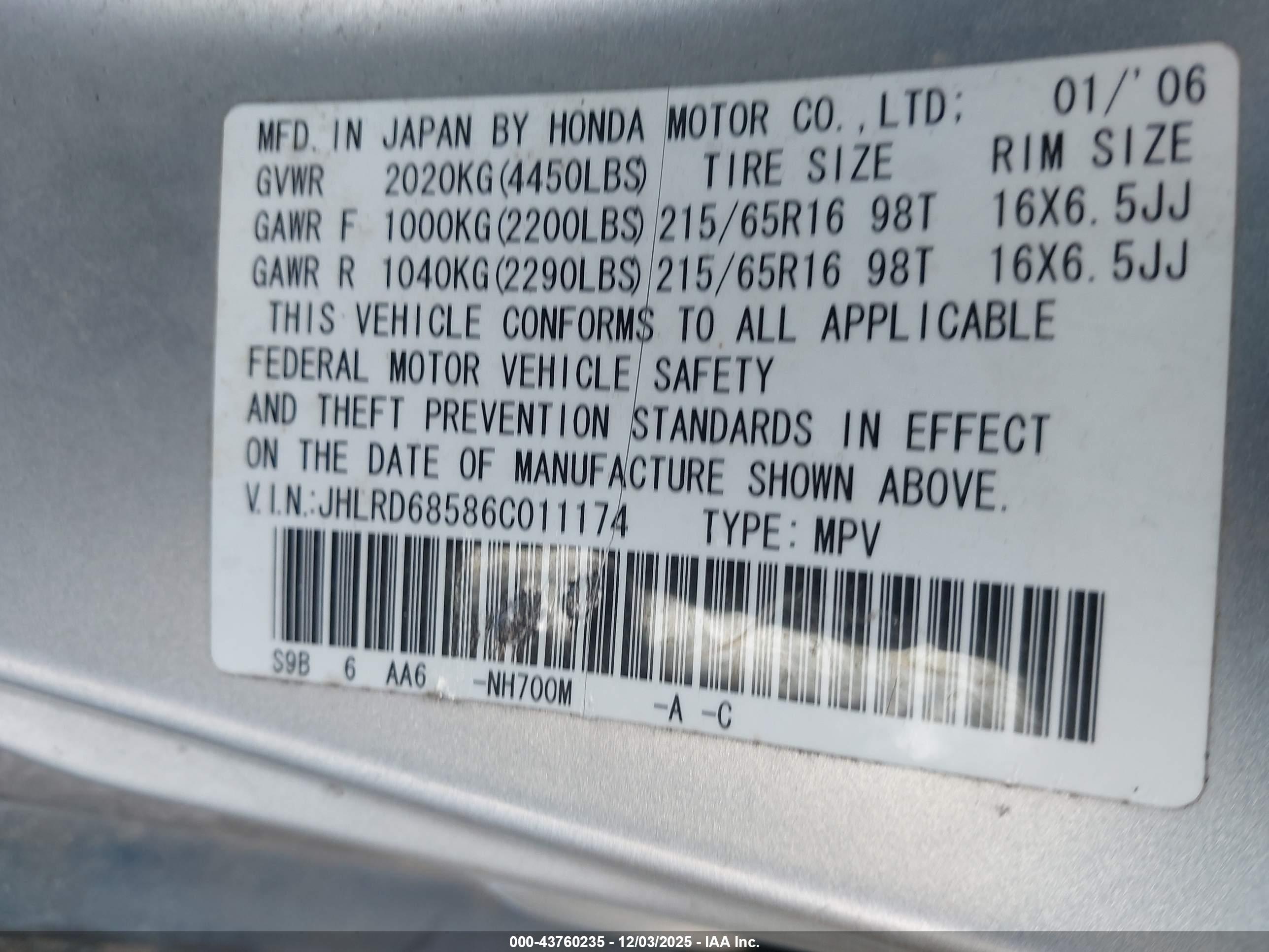HONDA CR-V image 9