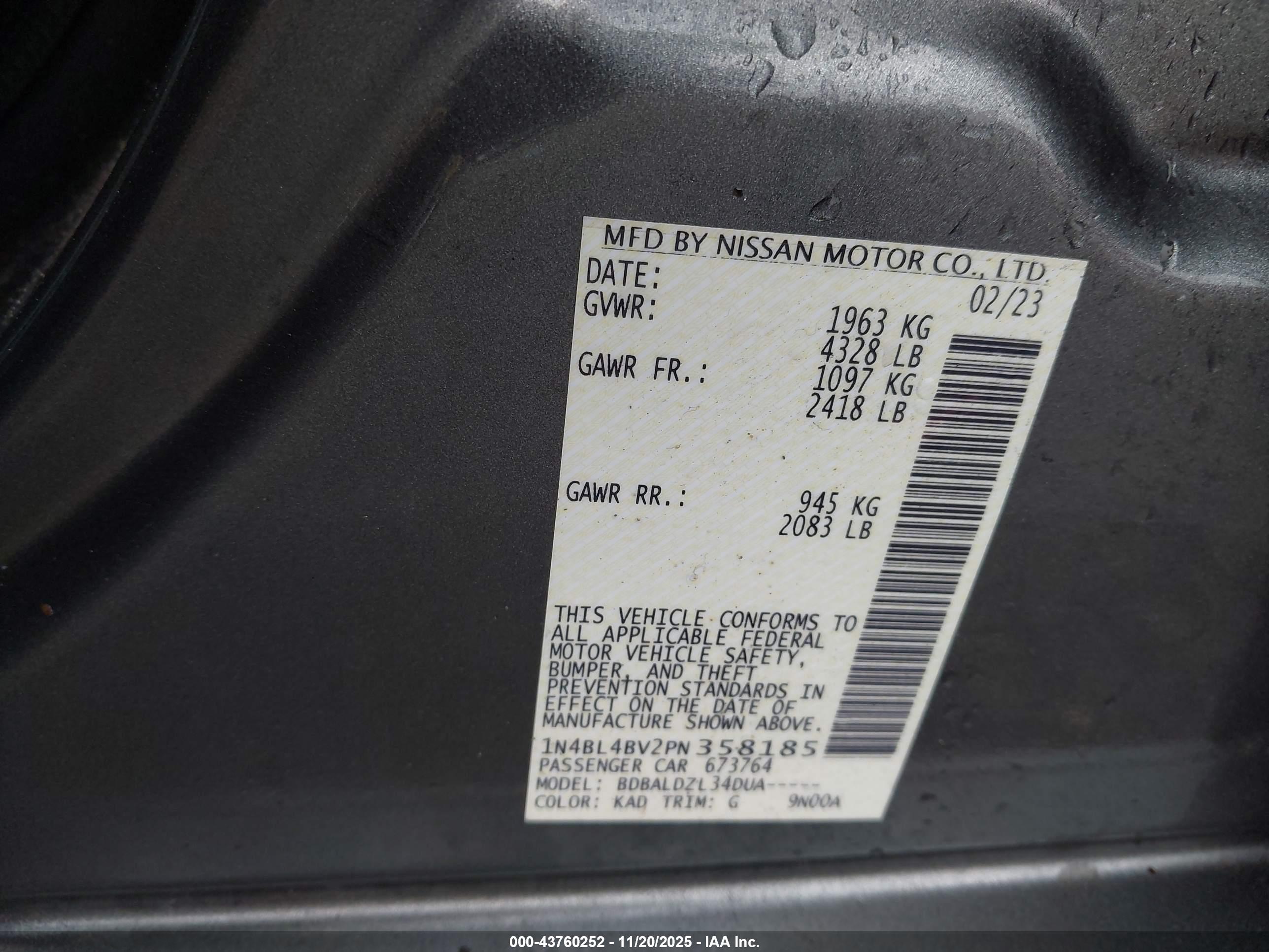 NISSAN ALTIMA image 9