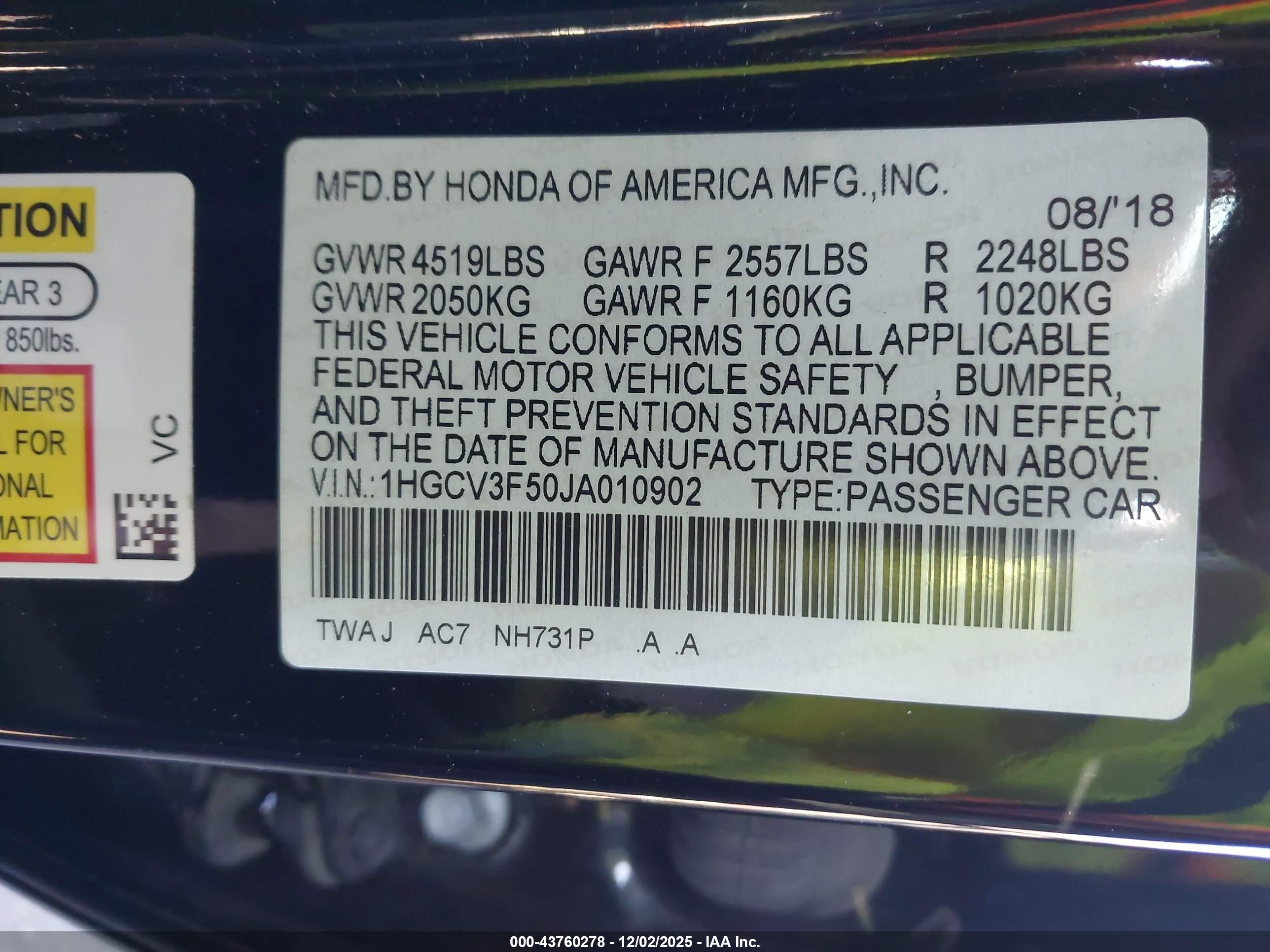 HONDA ACCORD image 9