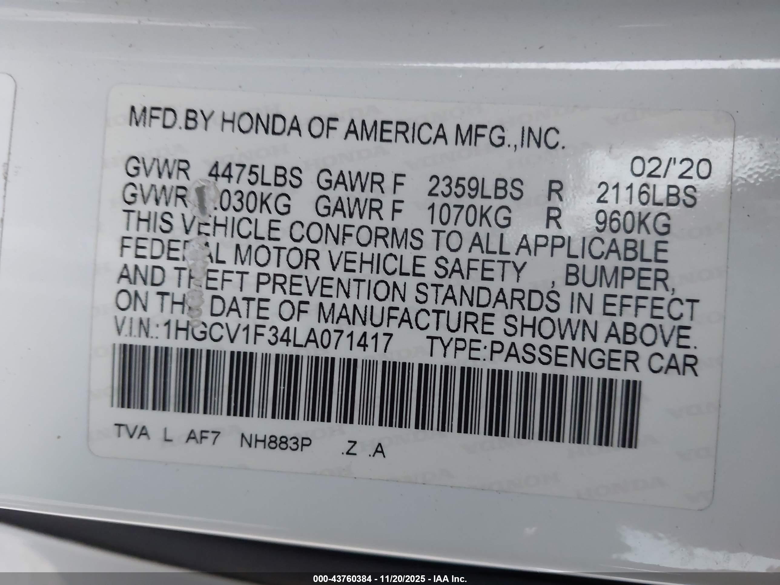 HONDA ACCORD image 9