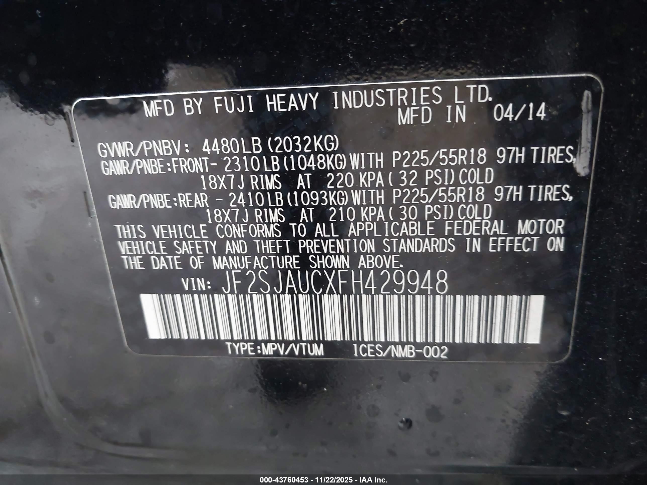 SUBARU FORESTER image 9