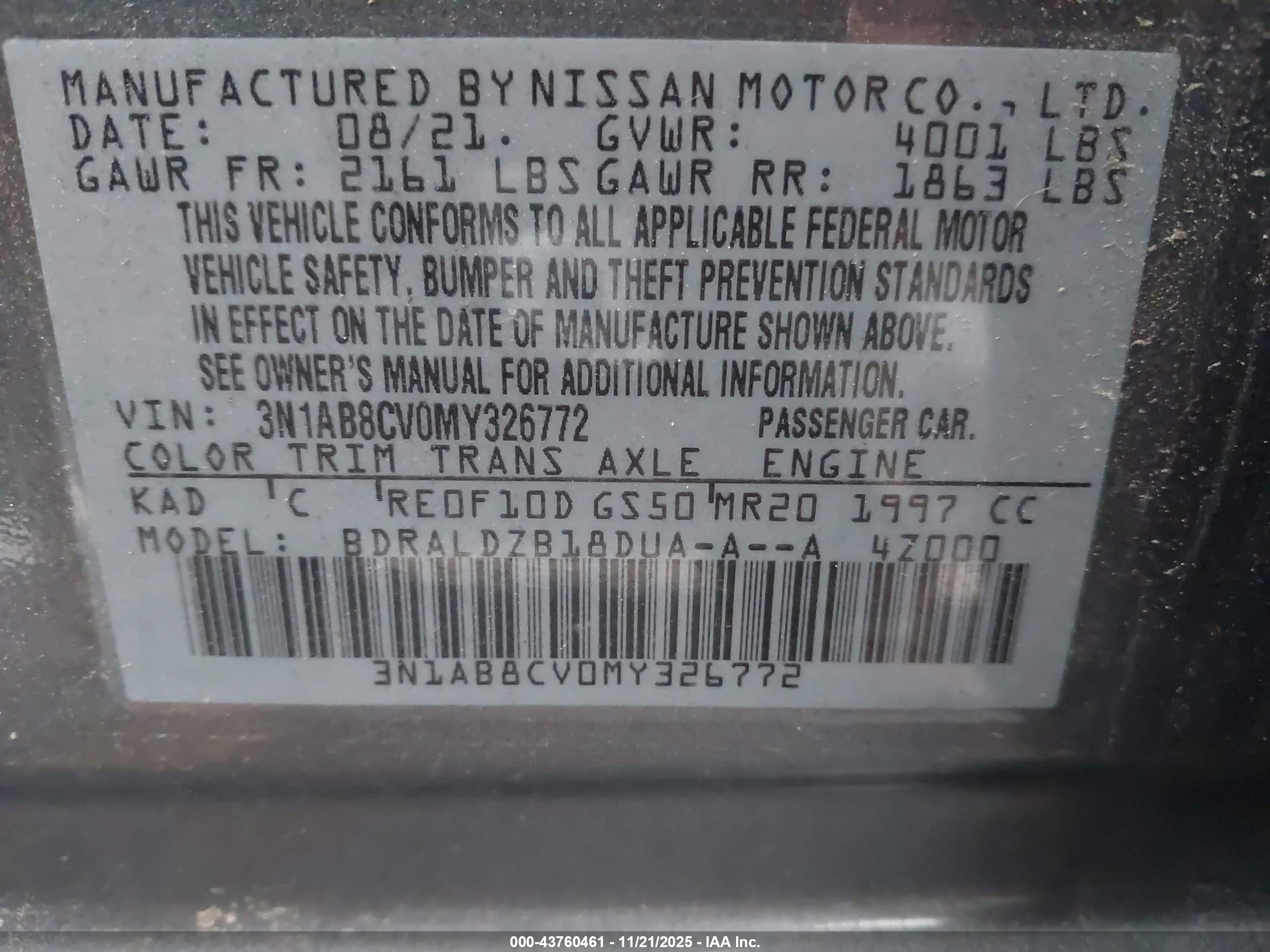 NISSAN SENTRA image 9