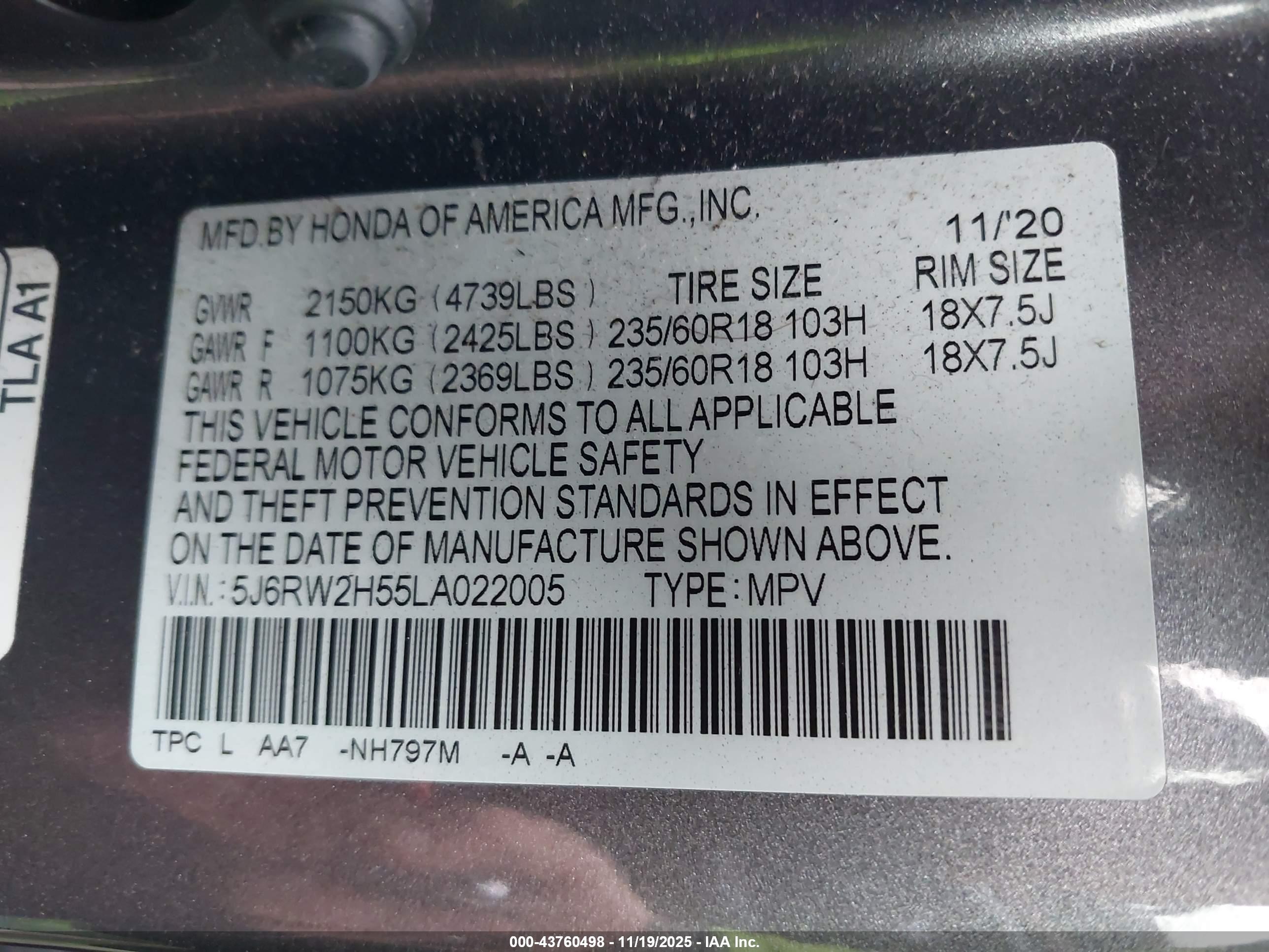 HONDA CR-V image 9