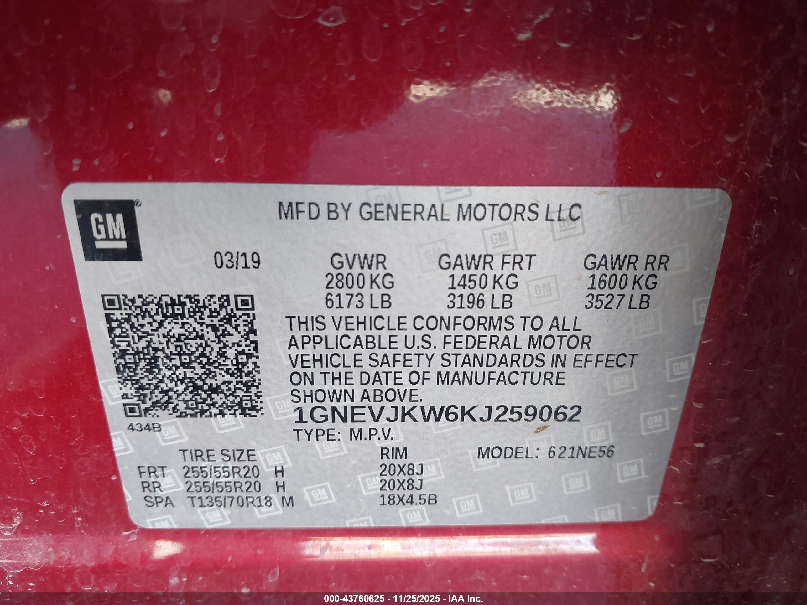 CHEVROLET TRAVERSE image 9