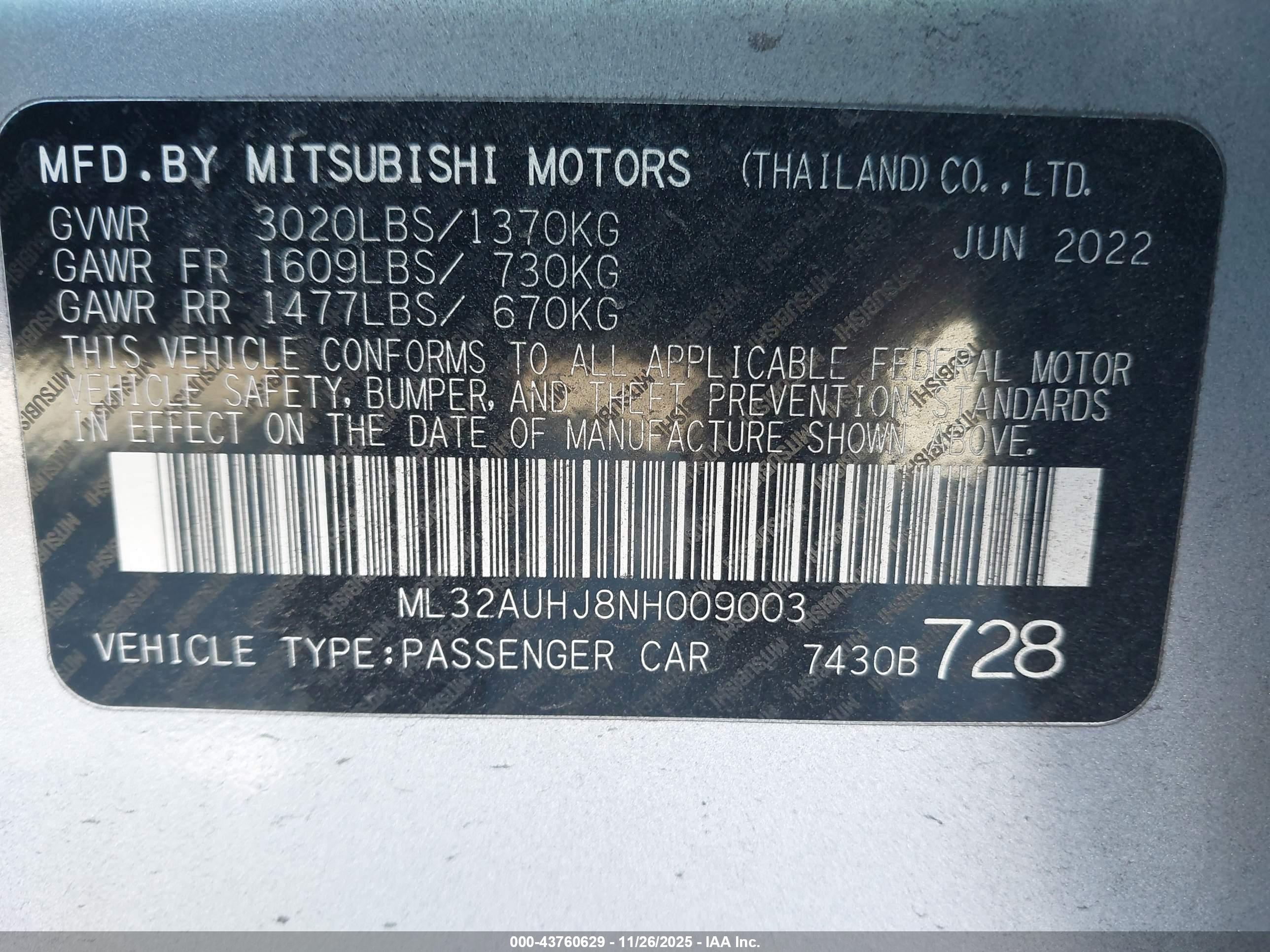 MITSUBISHI MIRAGE image 9
