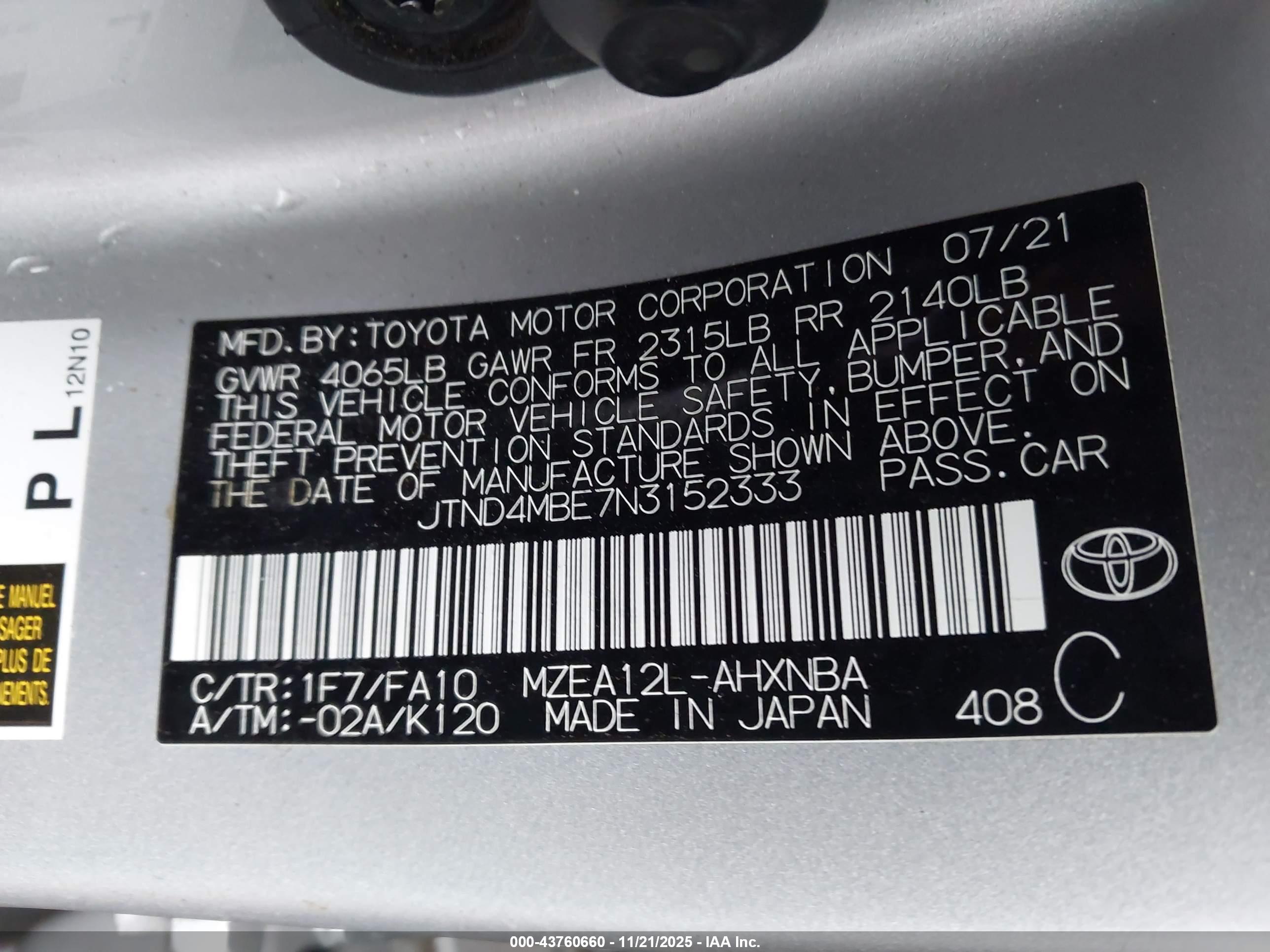 TOYOTA COROLLA image 9