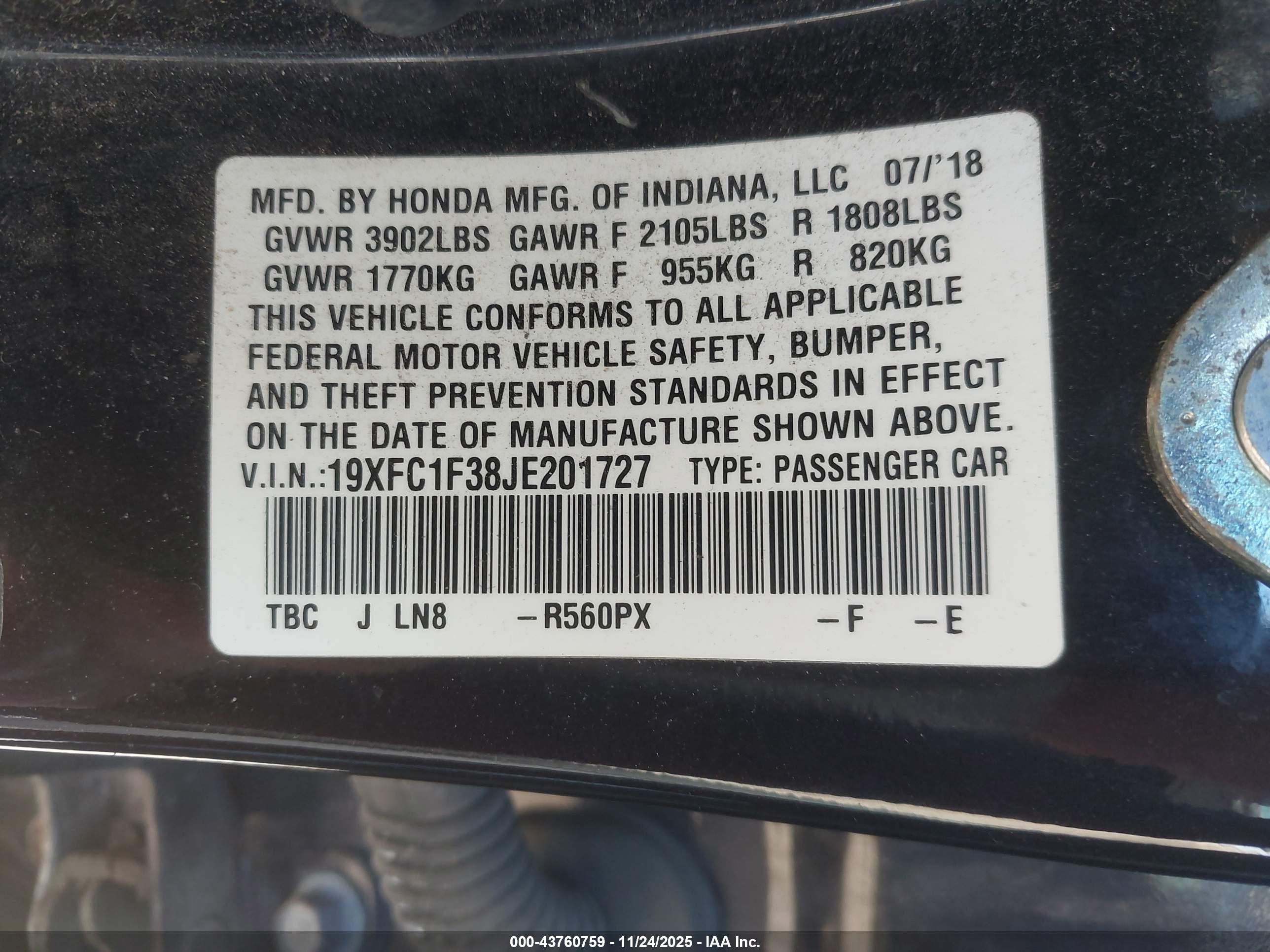 HONDA CIVIC image 9
