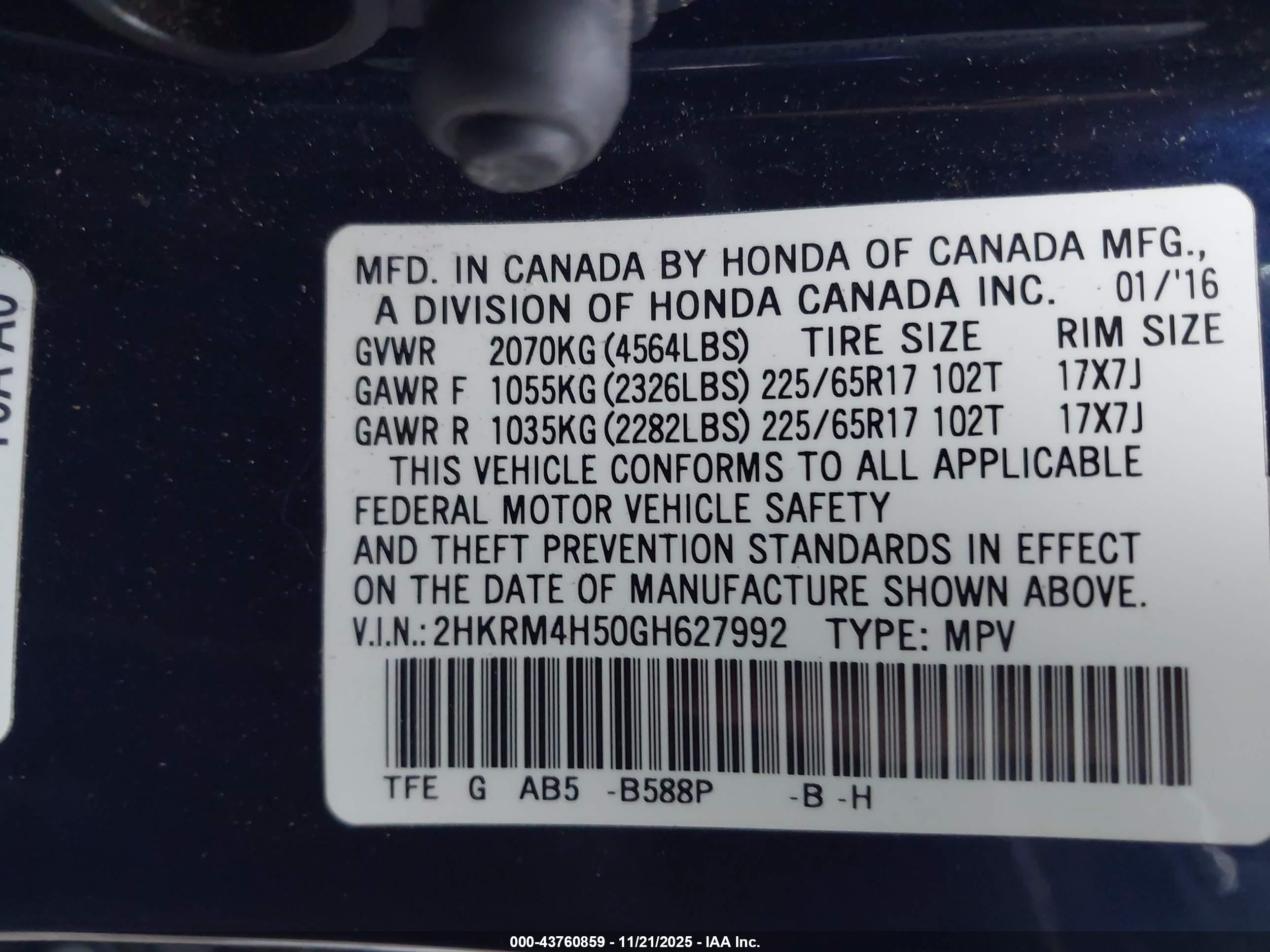 HONDA CR-V image 9