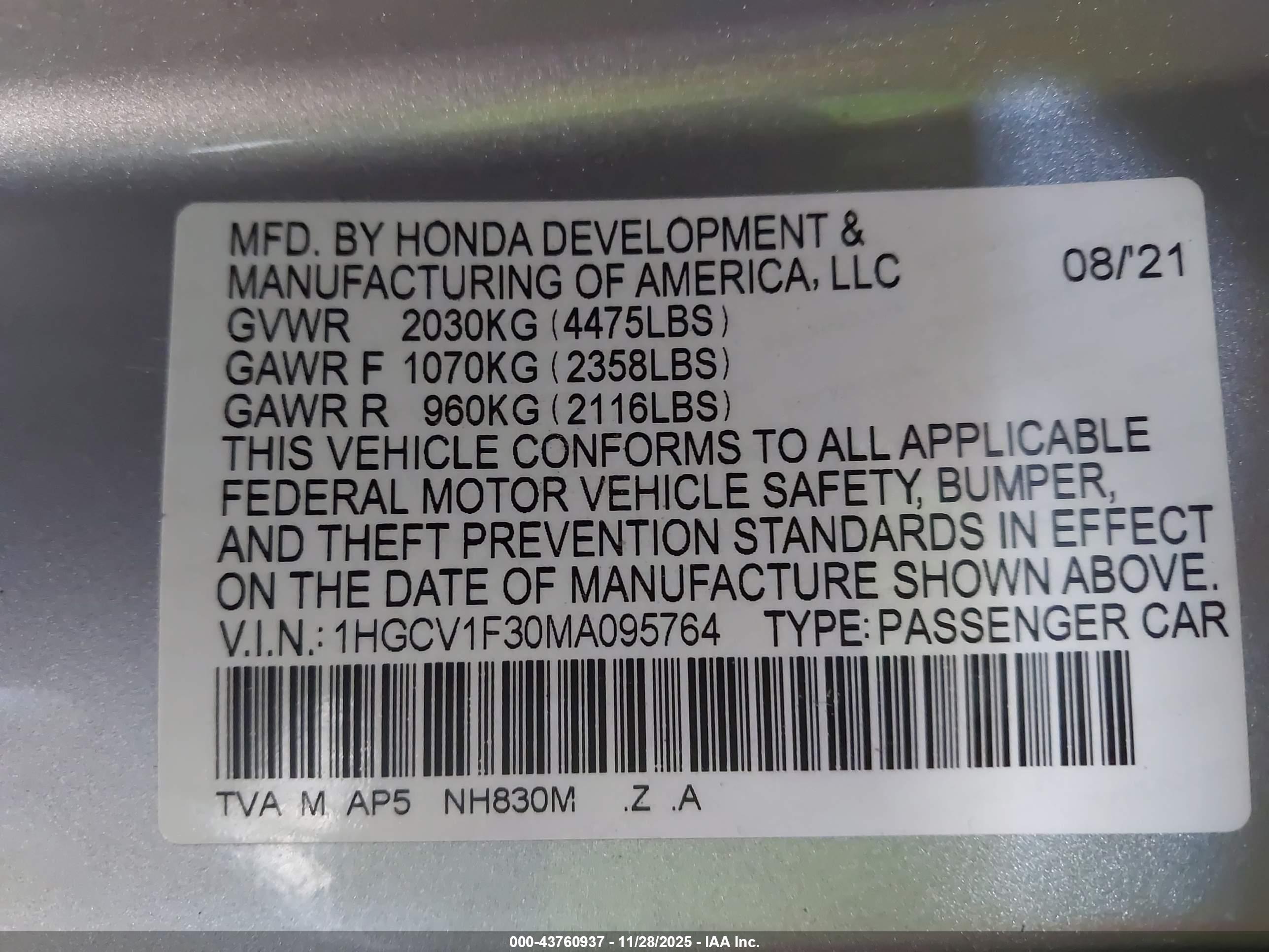 HONDA ACCORD image 9