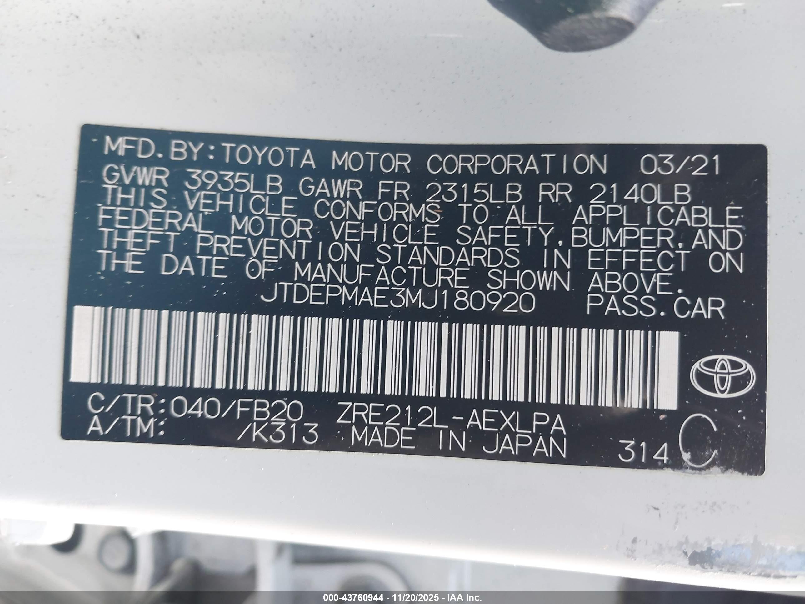 TOYOTA COROLLA image 9