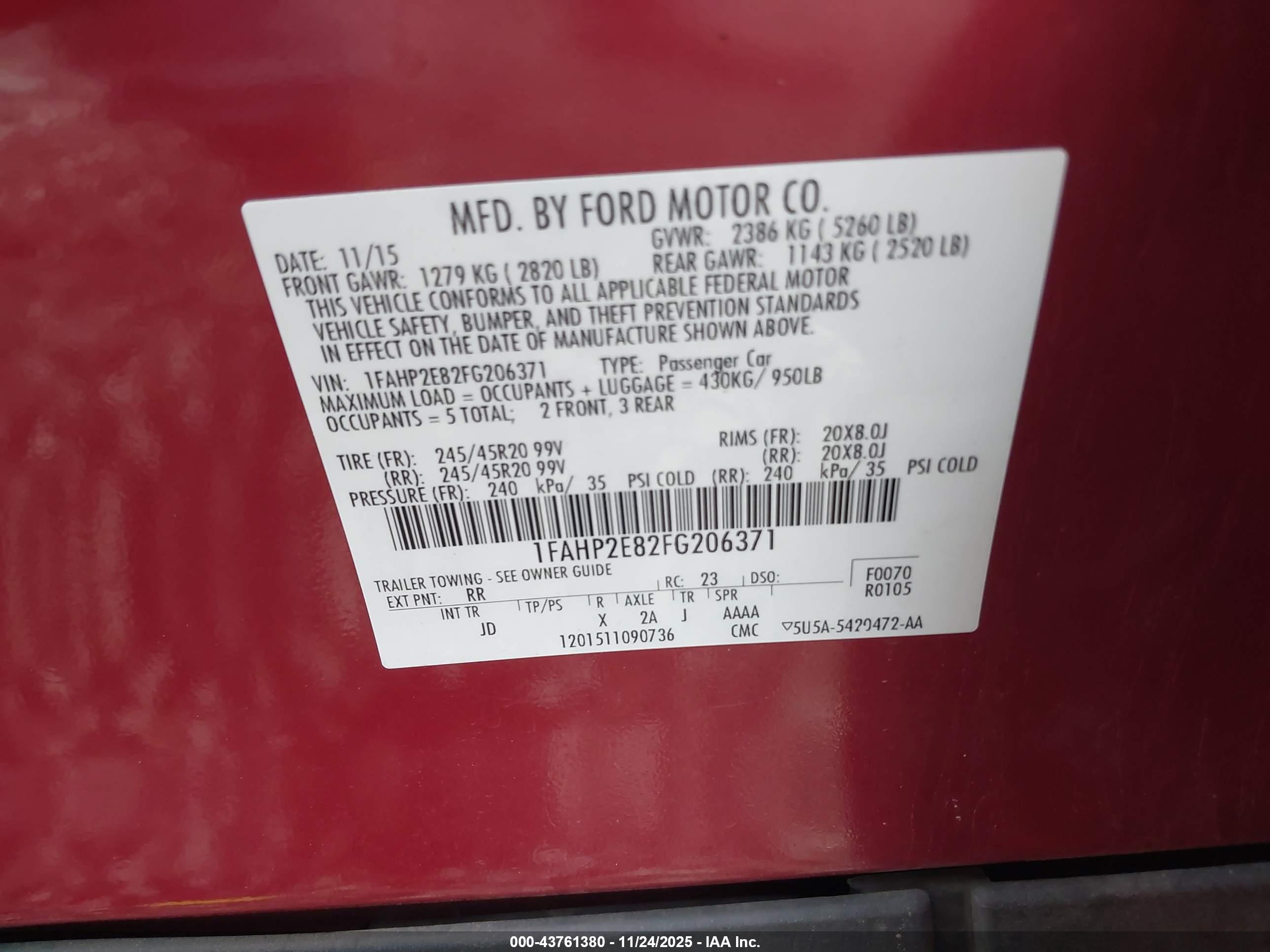 FORD TAURUS image 9
