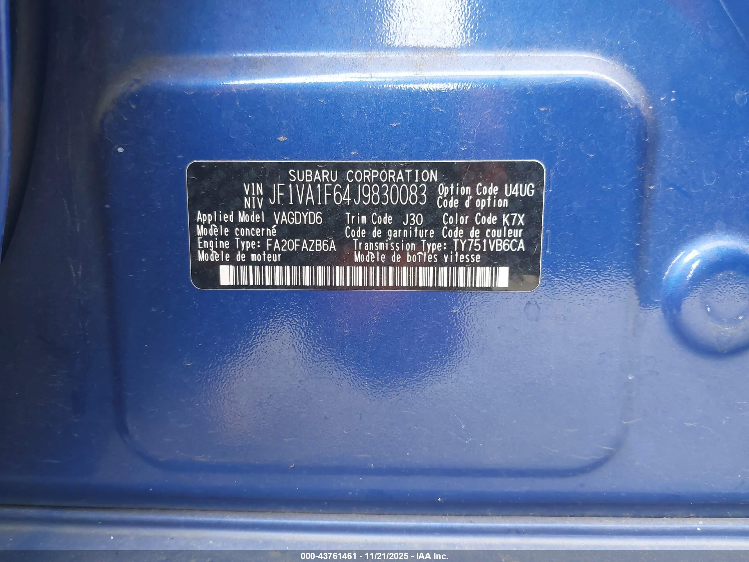 SUBARU WRX image 9