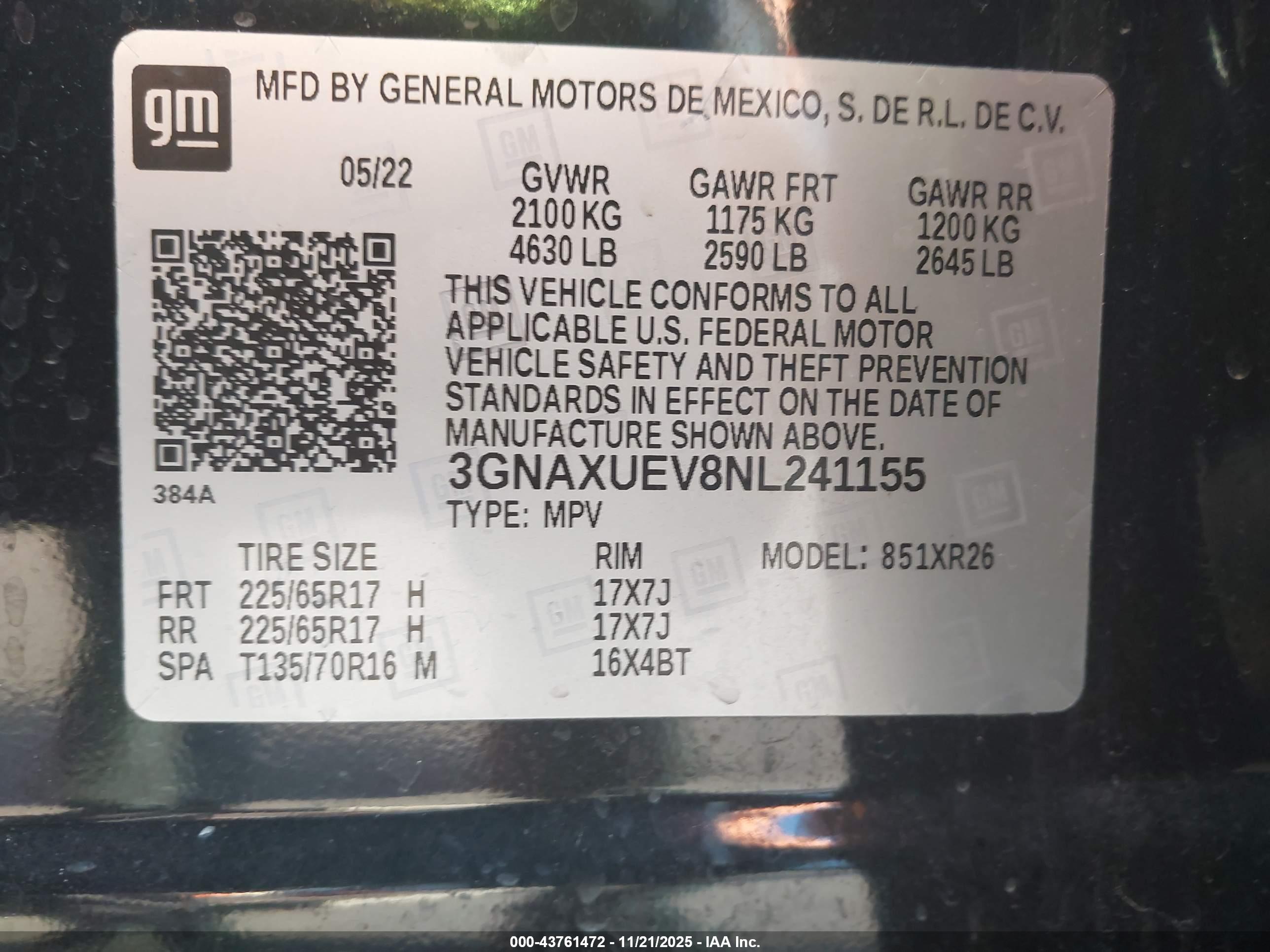 CHEVROLET EQUINOX image 9