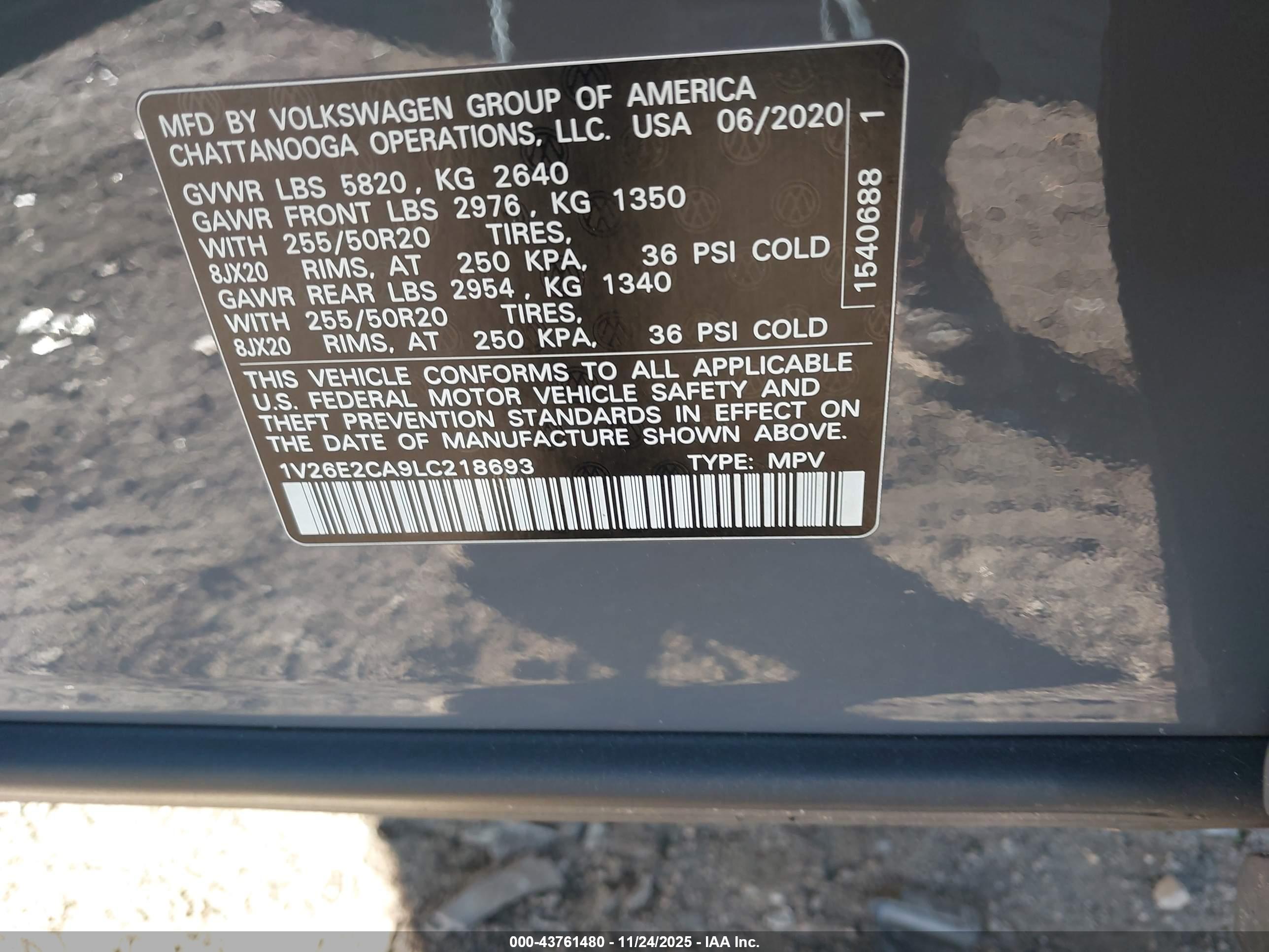 VOLKSWAGEN ATLAS image 9