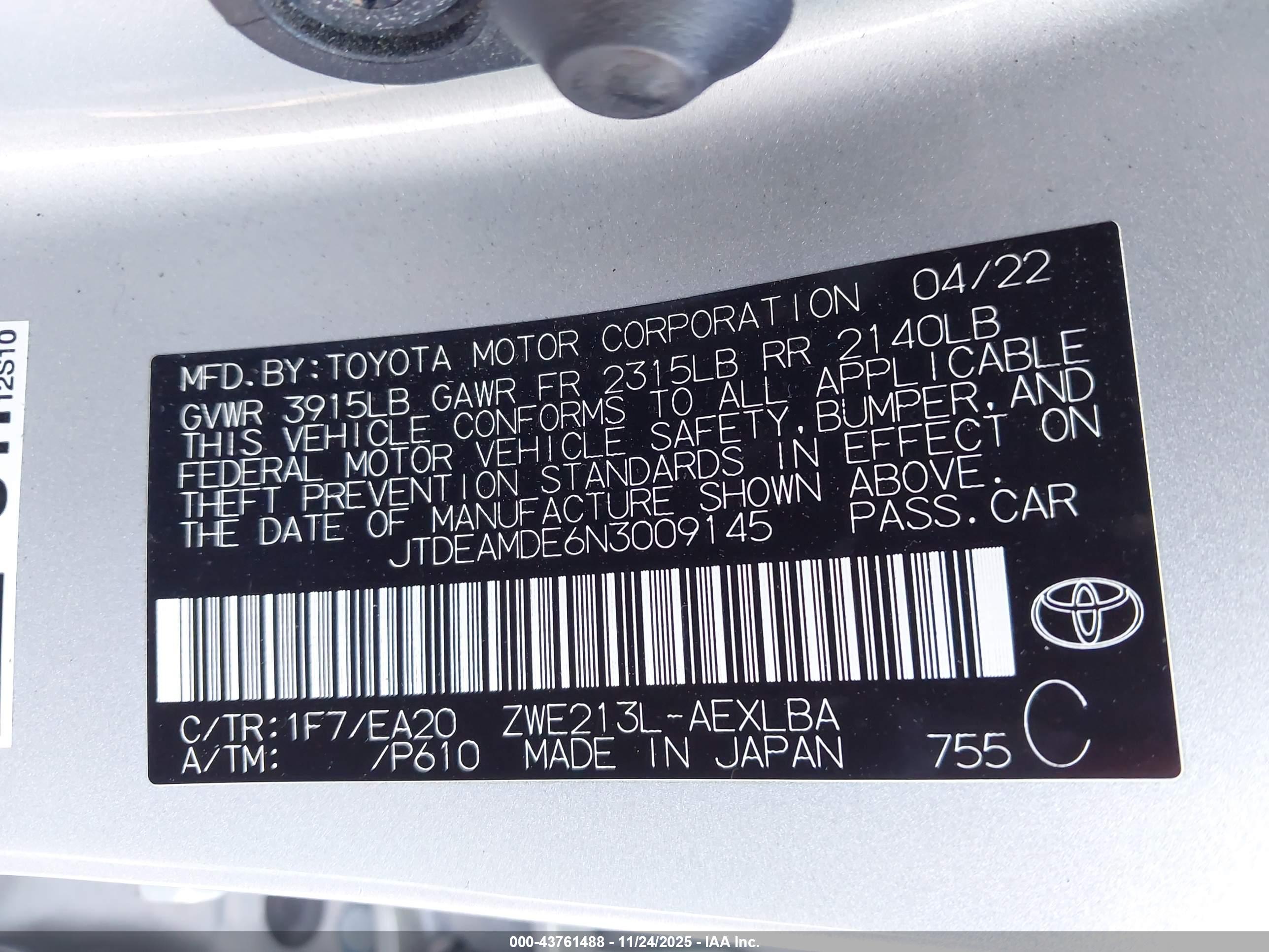 TOYOTA COROLLA image 9