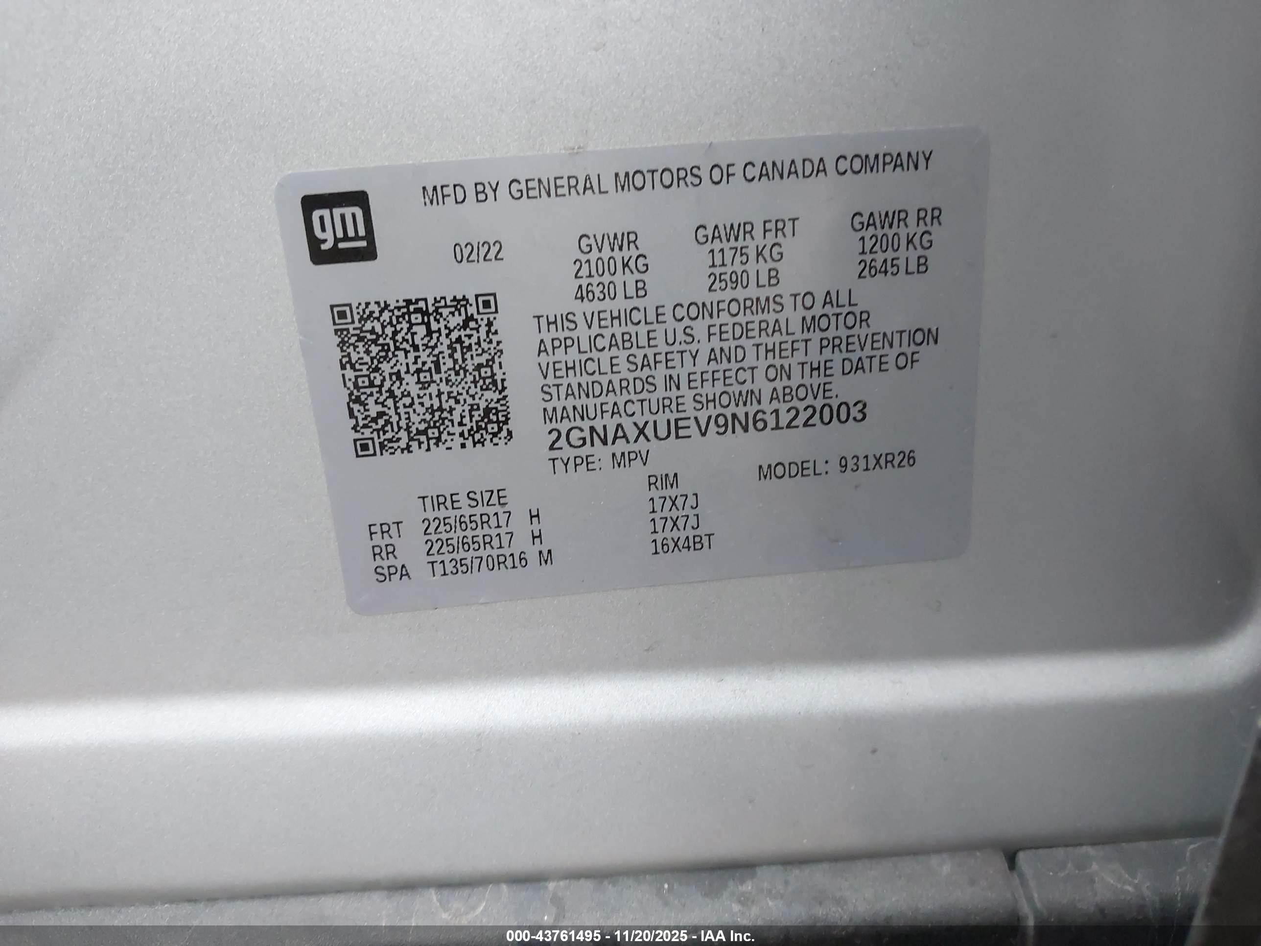 CHEVROLET EQUINOX image 9