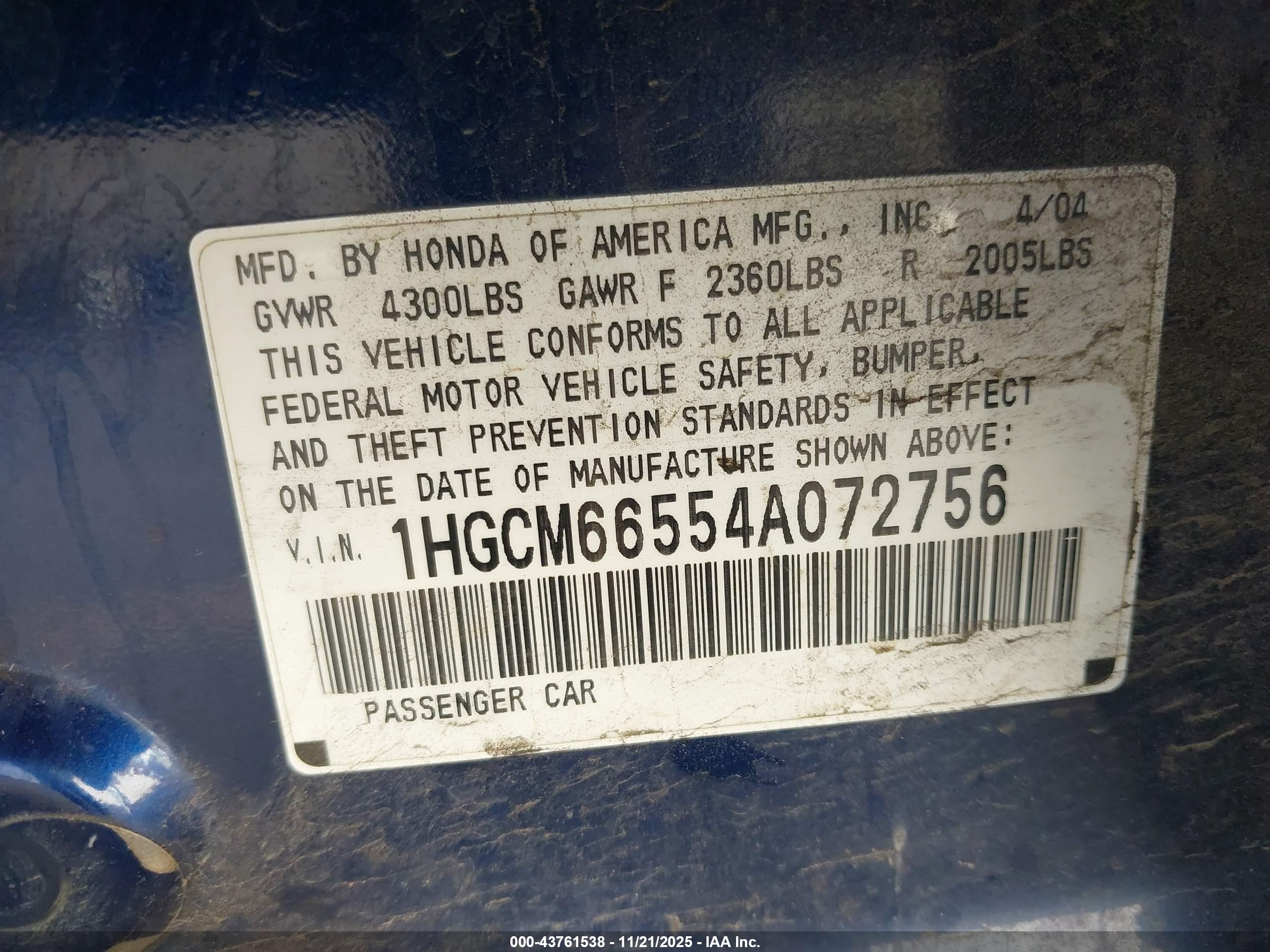 HONDA ACCORD image 9