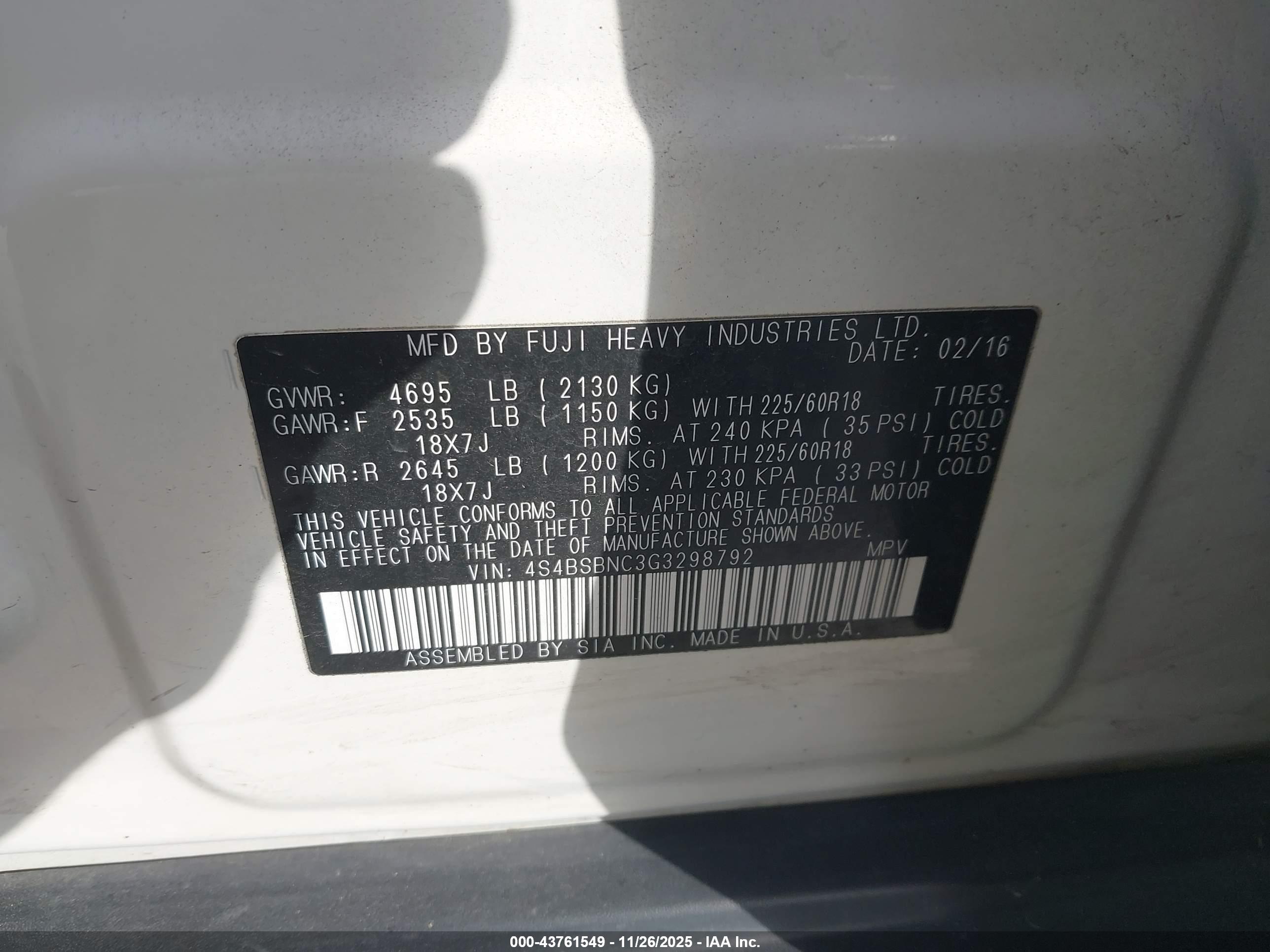 SUBARU OUTBACK image 9