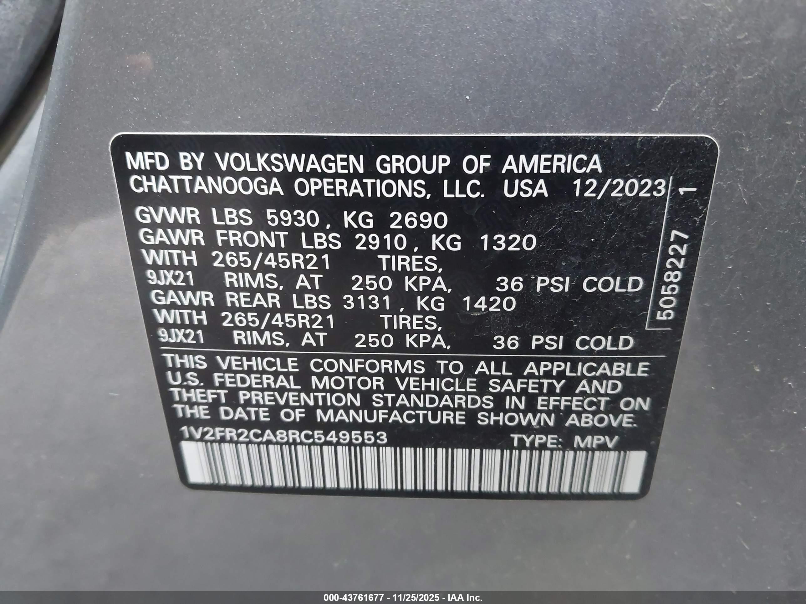 VOLKSWAGEN ATLAS image 9